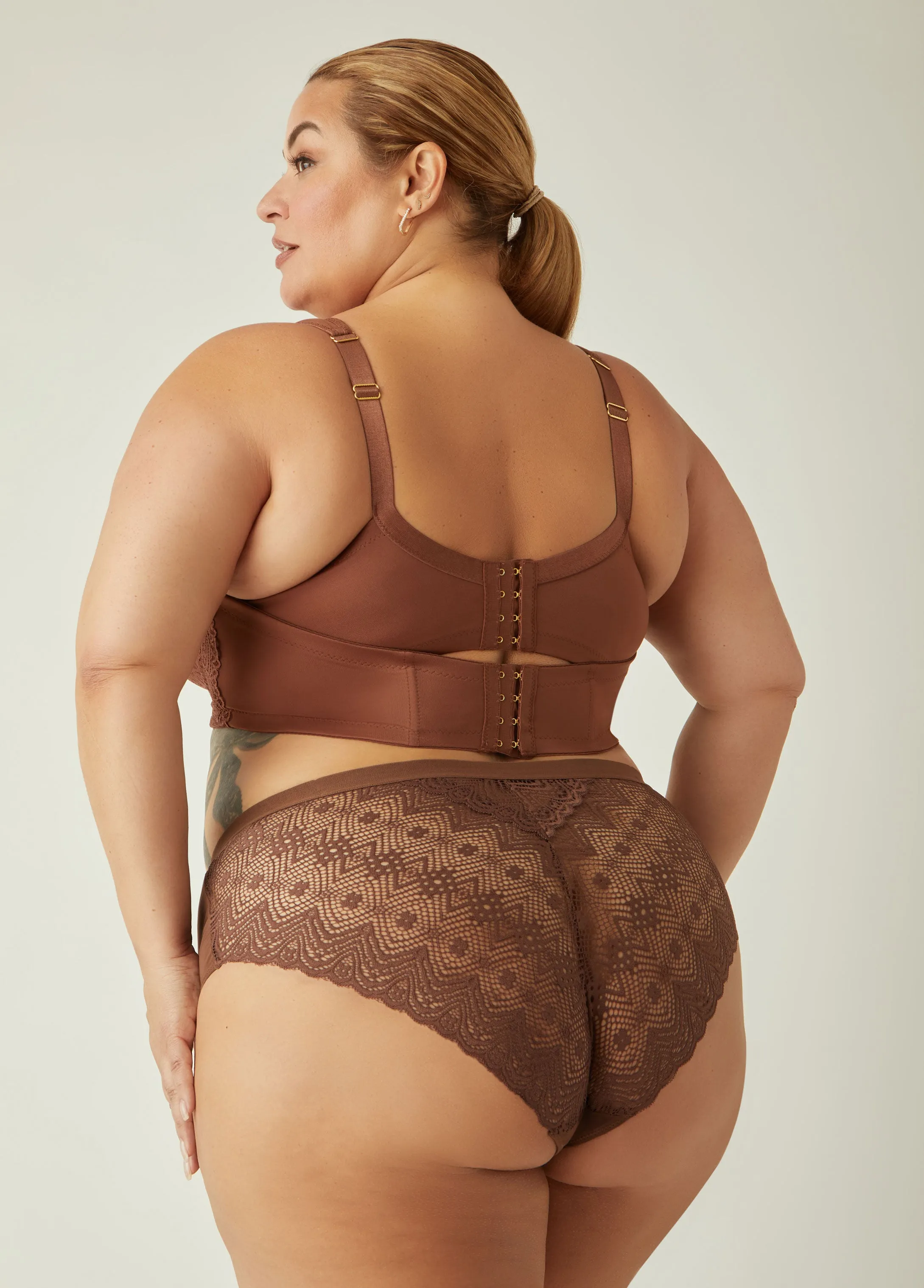 Lace Paneled Hipster Briefs sold by Ashley Stewart product image thumbnail 2