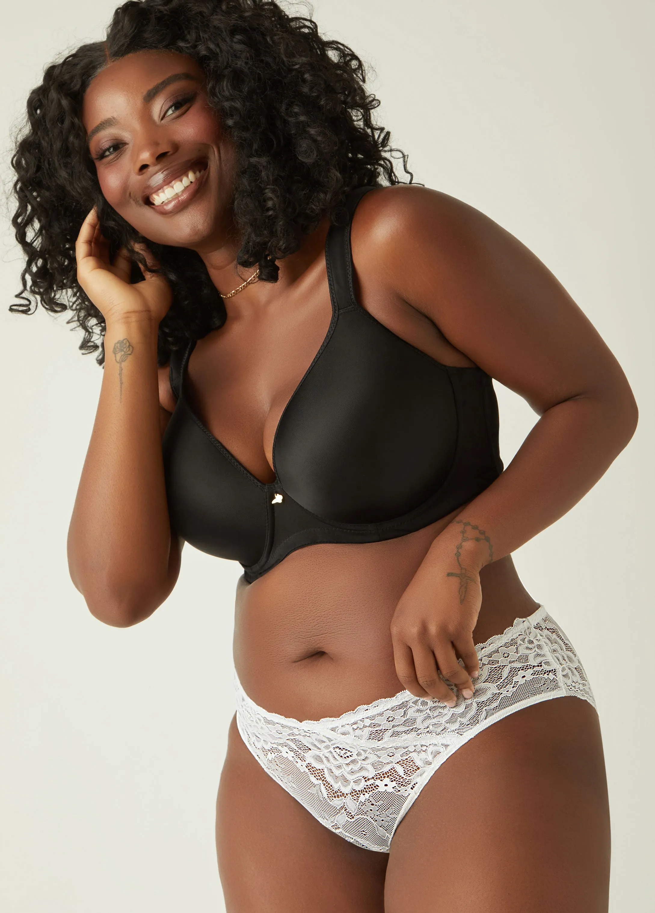 Lace Bikini Briefs sold by Ashley Stewart