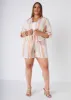 Striped Gauze Shorts sold by Ashley Stewart