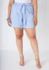 Striped Gauze Shorts sold by Ashley Stewart