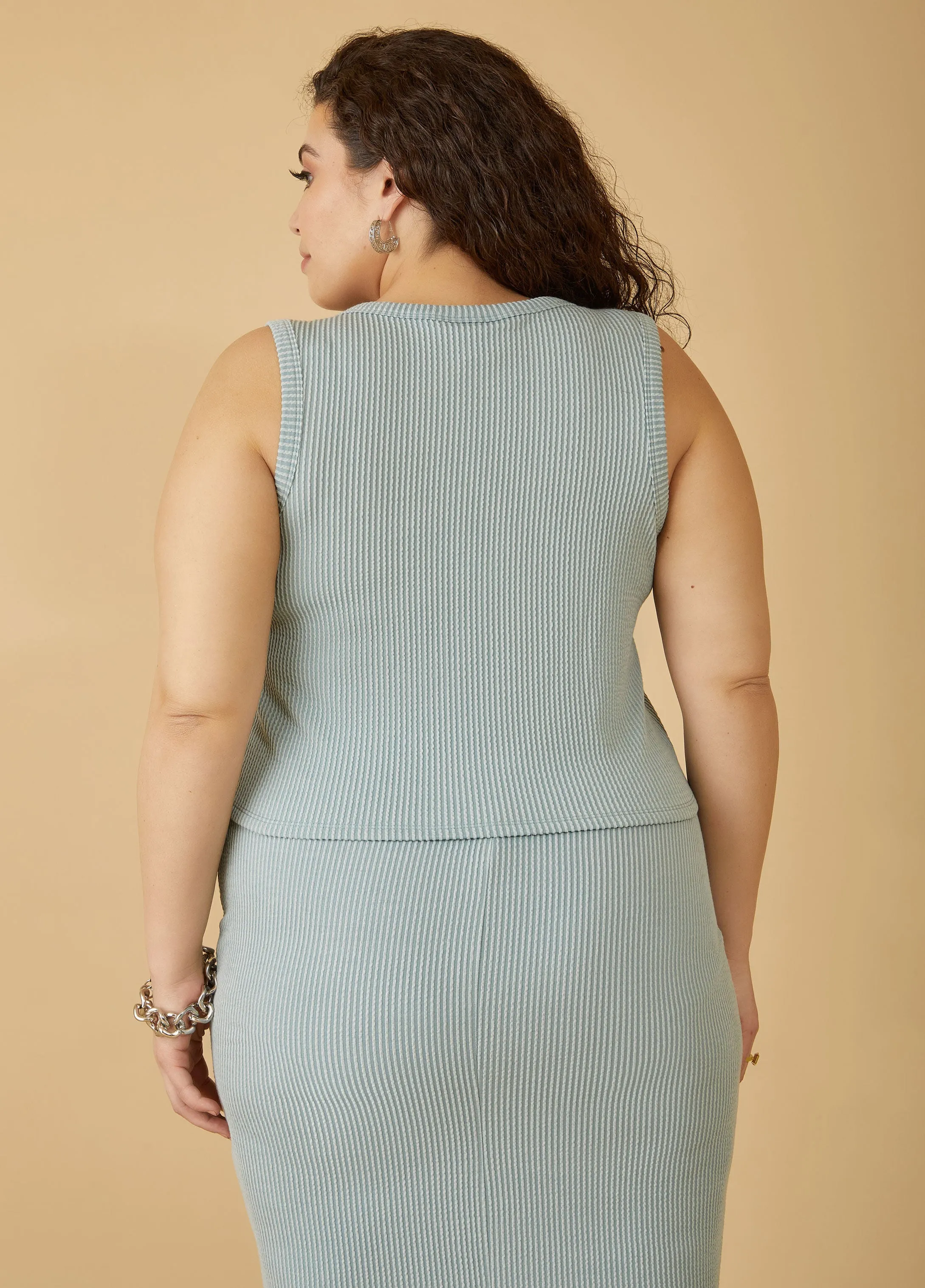 Ribbed Tank Top sold by Ashley Stewart product image thumbnail 2