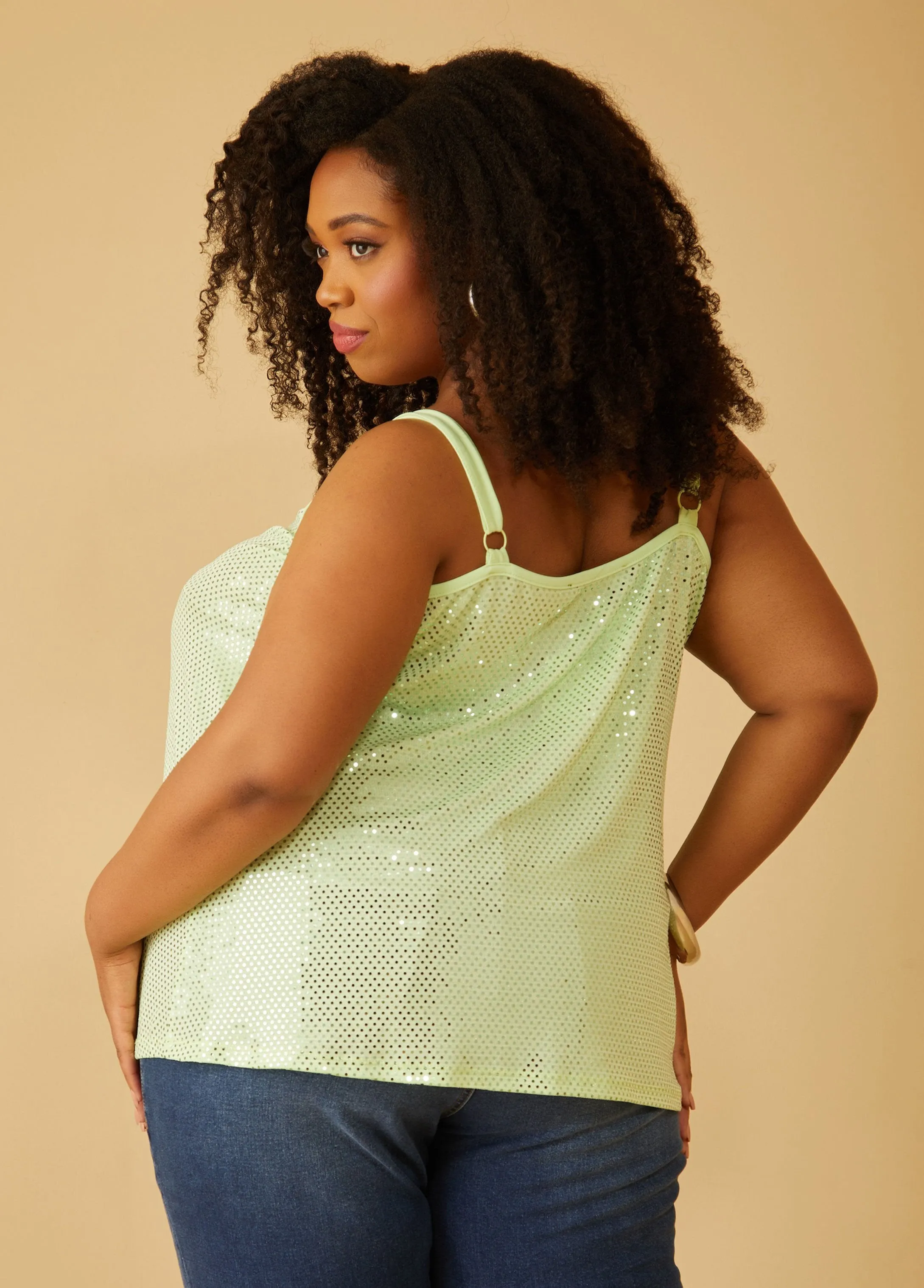 Sequin Embellished Knit Top sold by Ashley Stewart product image thumbnail 2
