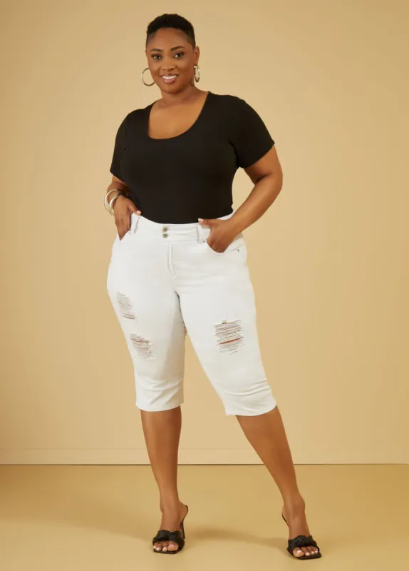 Stretch Knit Scoop Neck Bodysuit sold by Ashley Stewart