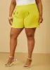 Pleated Crepe Shorts sold by Ashley Stewart