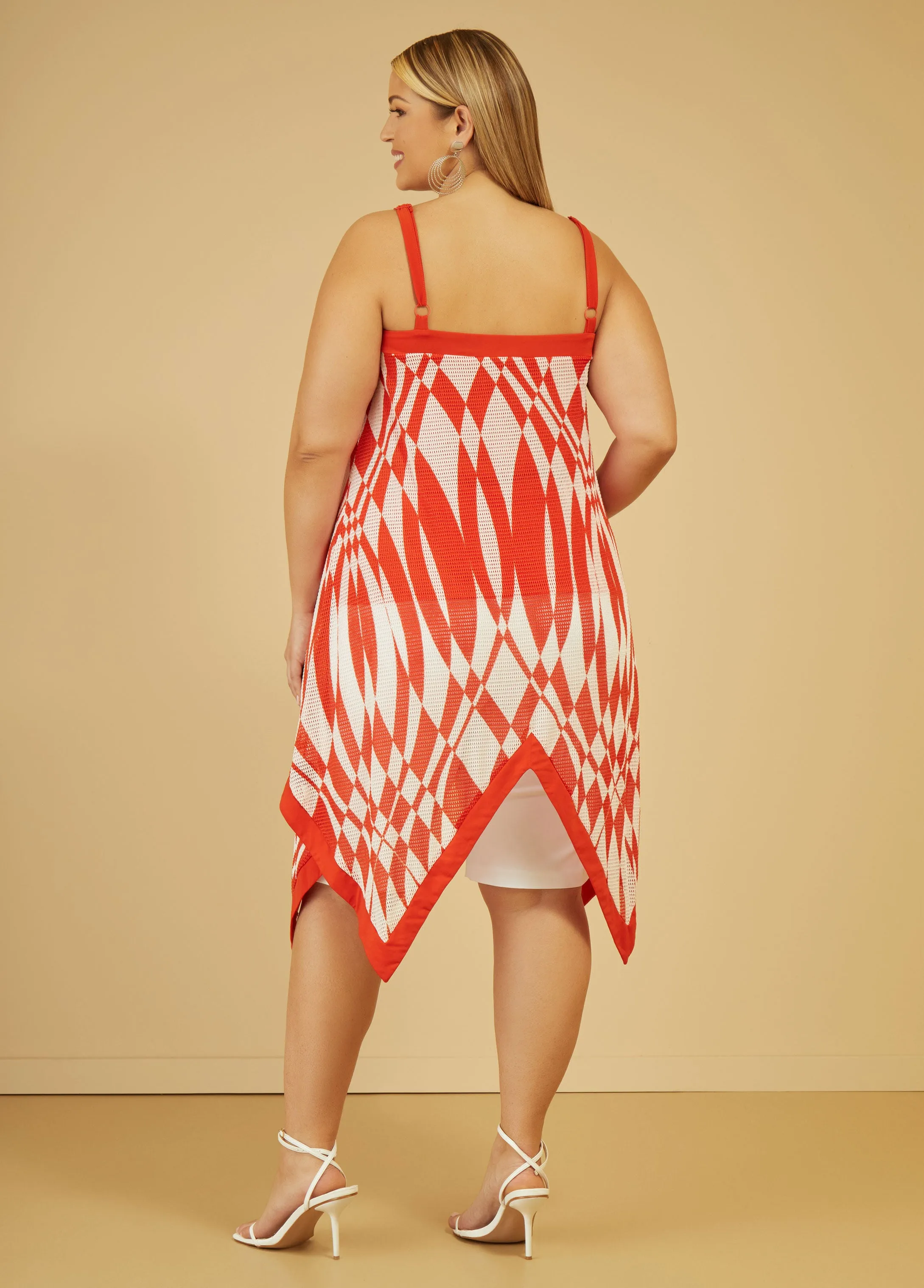 Layered Printed Handkerchief Tunic sold by Ashley Stewart product image thumbnail 5