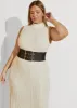 Faux Leather Stretch Belt sold by Ashley Stewart