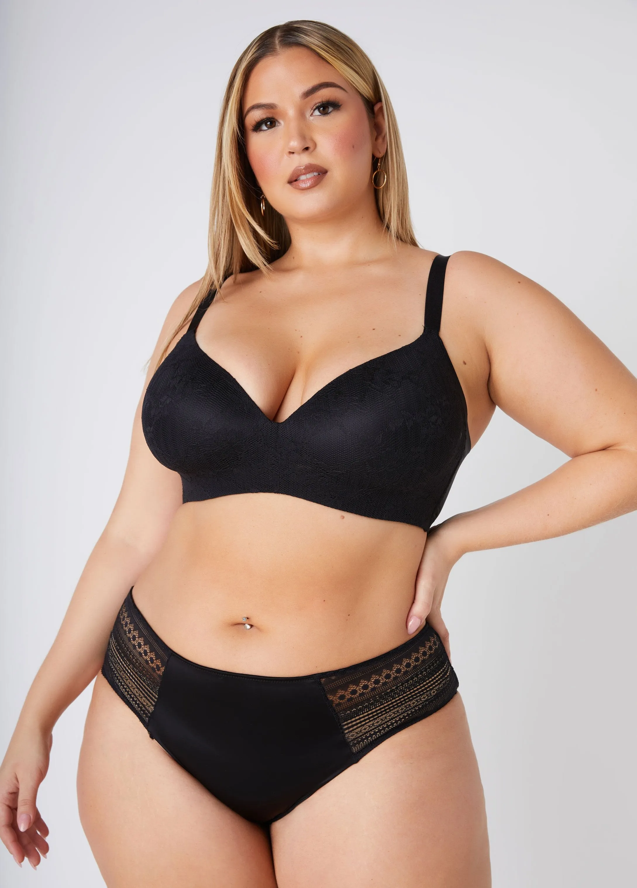 Cutout Paneled Hipster Panties sold by Ashley Stewart product image thumbnail 4