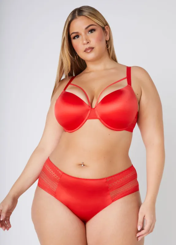 Cutout Paneled Hipster Panties sold by Ashley Stewart