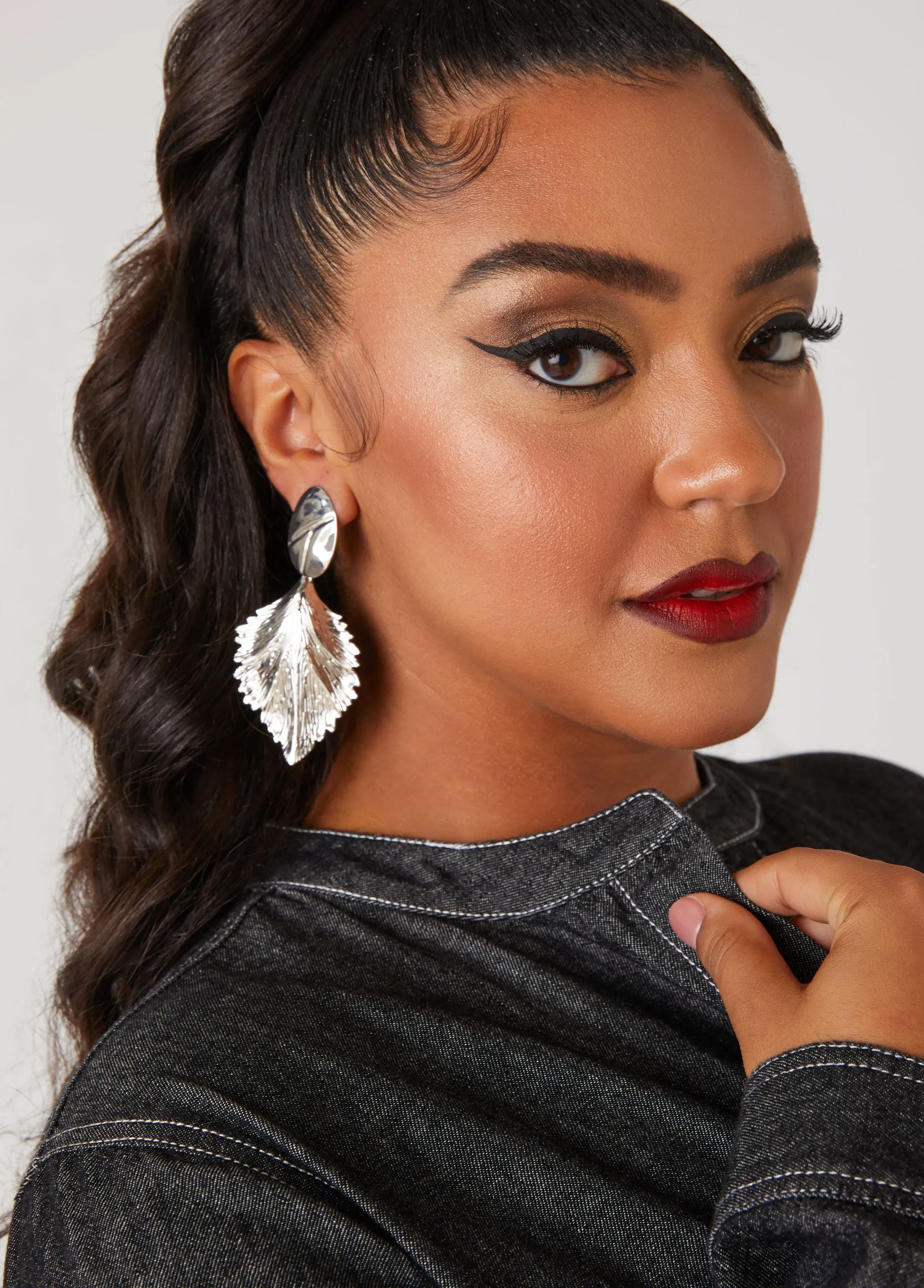 Leaf Clip On Earrings sold by Ashley Stewart