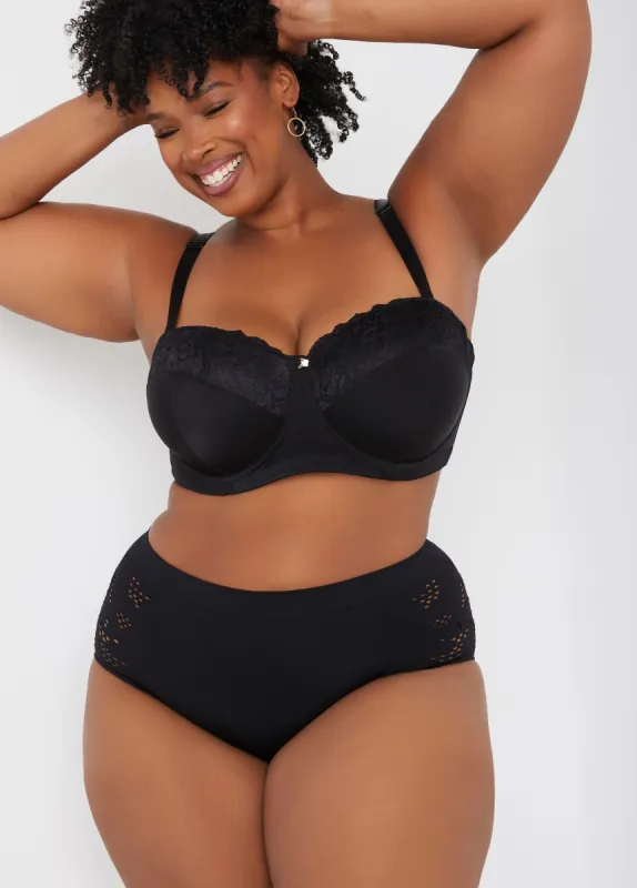 Cutout Seamless High Waist Briefs sold by Ashley Stewart