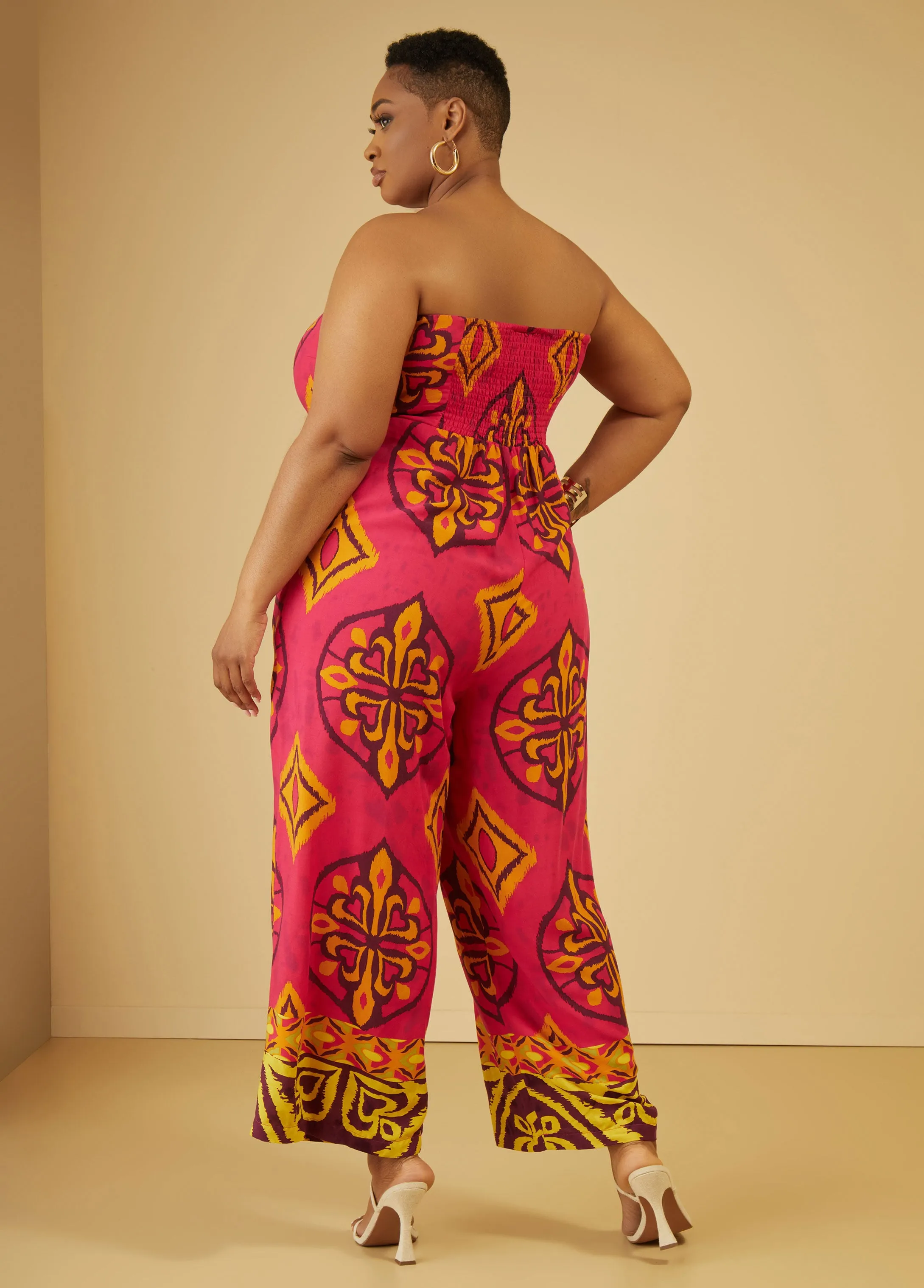 Strapless Printed Jumpsuit sold by Ashley Stewart product image thumbnail 2