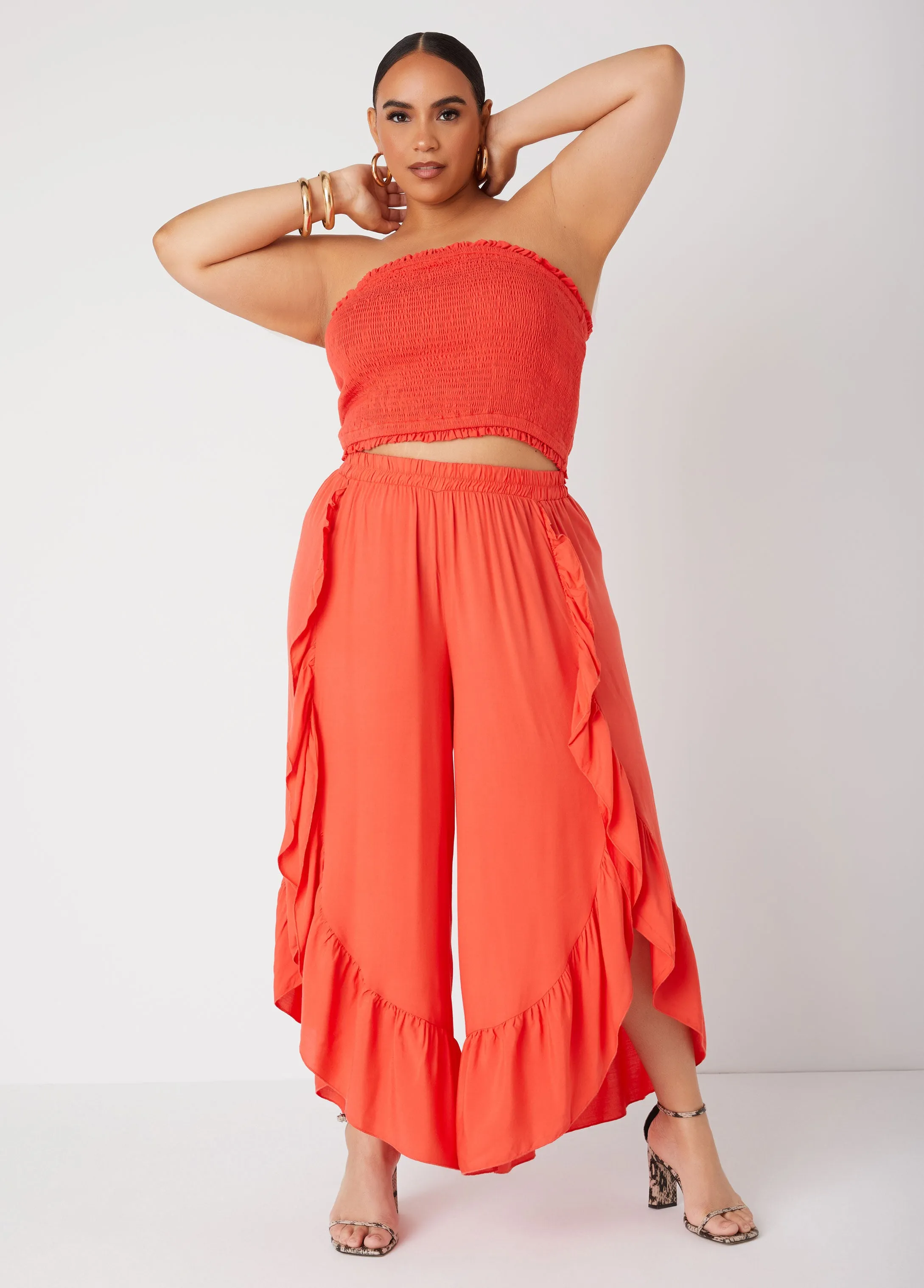 Shirred Tube Top sold by Ashley Stewart product image thumbnail 3