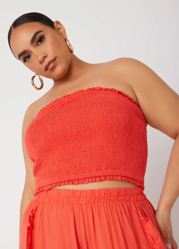 Shirred Tube Top sold by Ashley Stewart