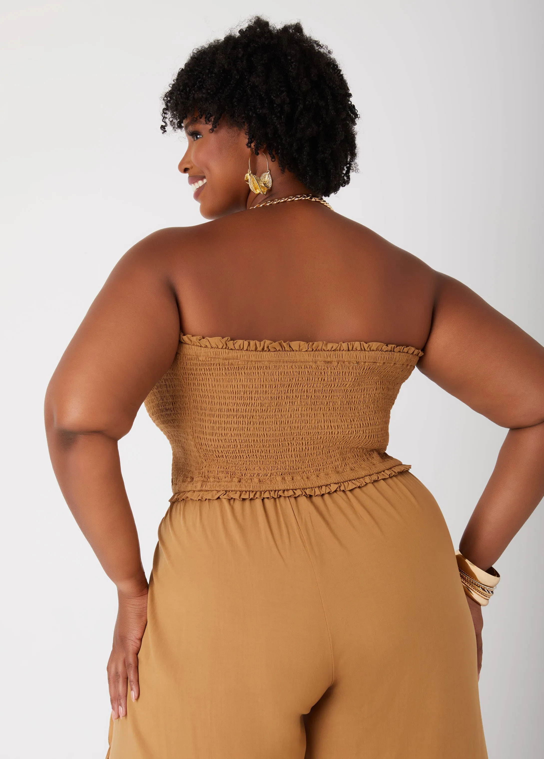 Shirred Tube Top sold by Ashley Stewart product image thumbnail 5