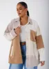 Colorblock Corduroy Shacket sold by Ashley Stewart