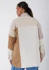 Colorblock Corduroy Shacket sold by Ashley Stewart