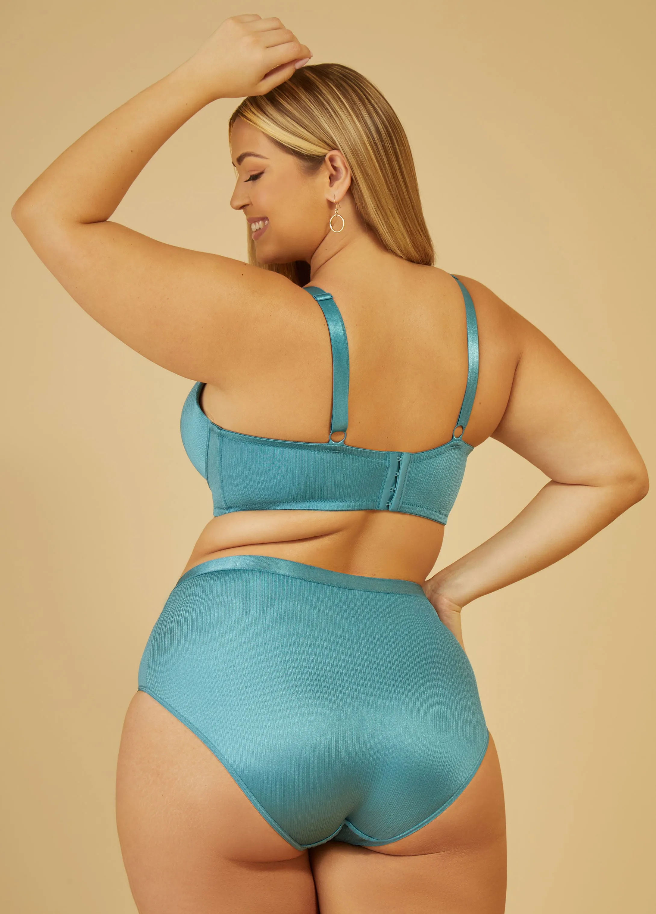 Striped Satin Briefs sold by Ashley Stewart product image thumbnail 5