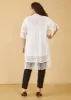 Fringed Crocheted Cardigan sold by Ashley Stewart
