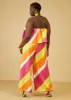 Strapless Striped Satin Jumpsuit sold by Ashley Stewart