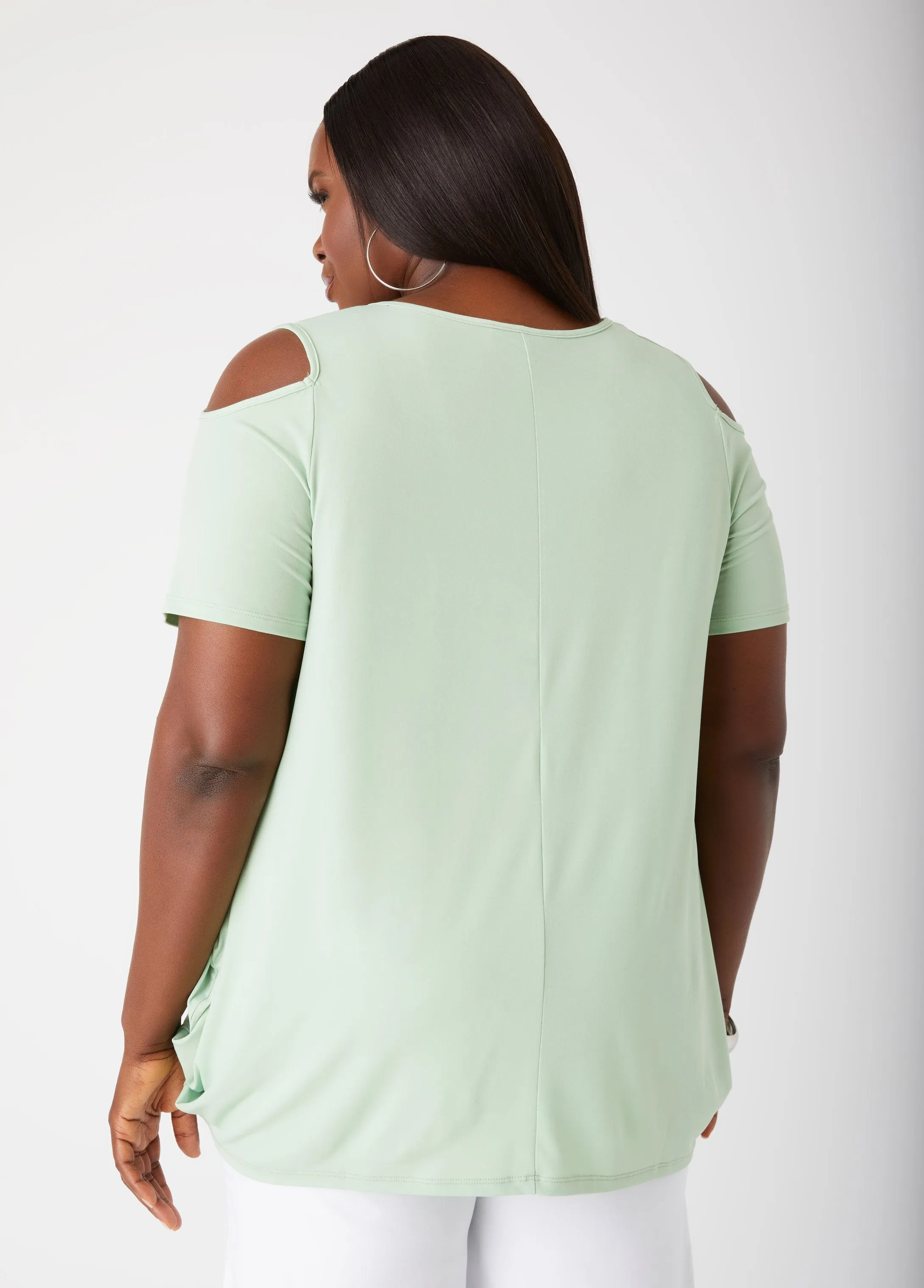 Cold Shoulder Tunic sold by Ashley Stewart product image thumbnail 2