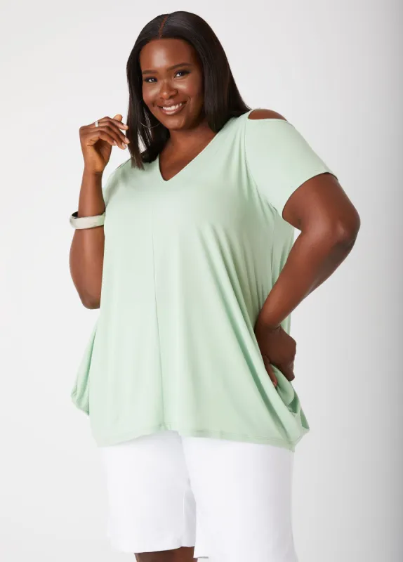 Cold Shoulder Tunic sold by Ashley Stewart