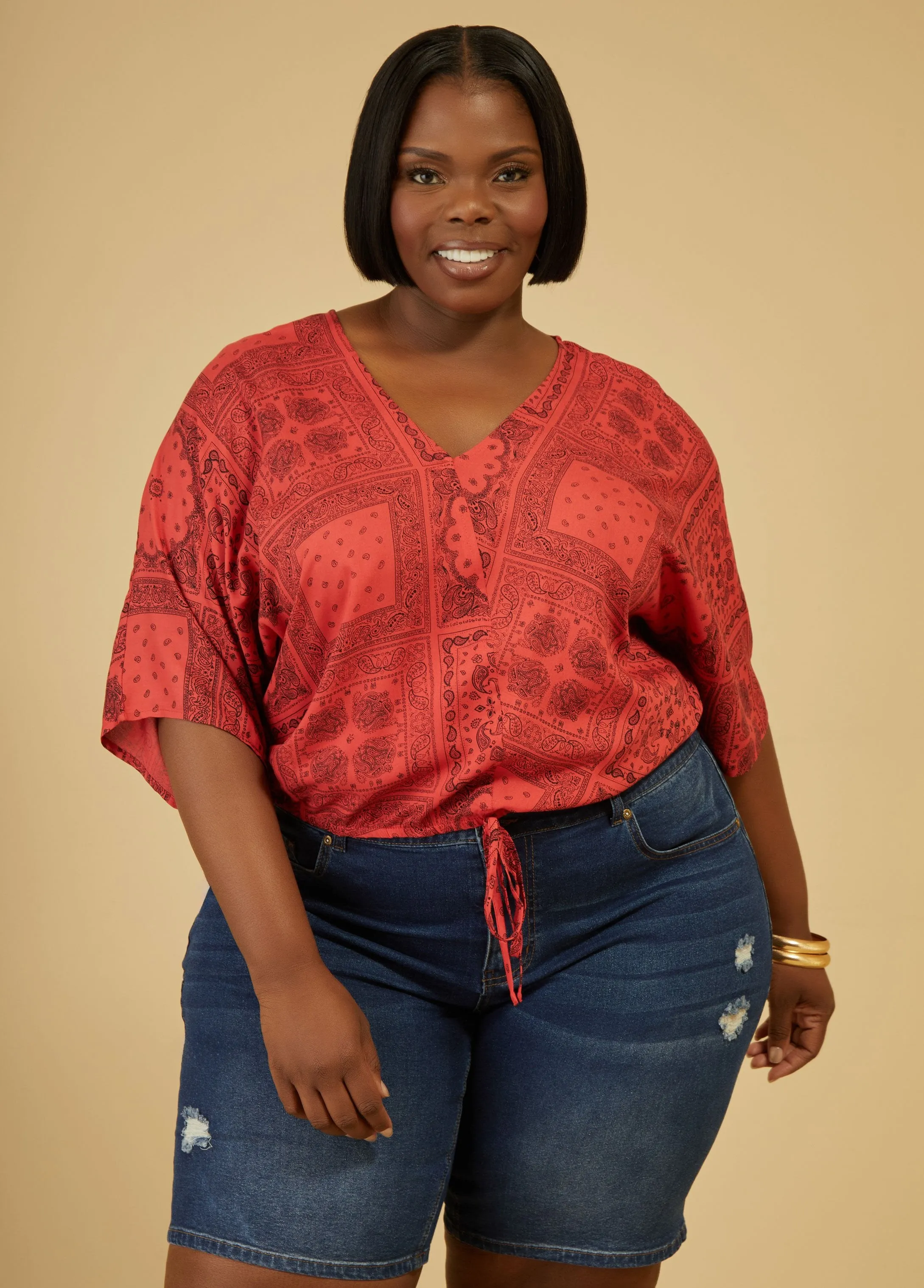 Paisley Print Blouse sold by Ashley Stewart
