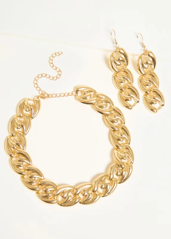 Chain Link Necklace Set sold by Ashley Stewart