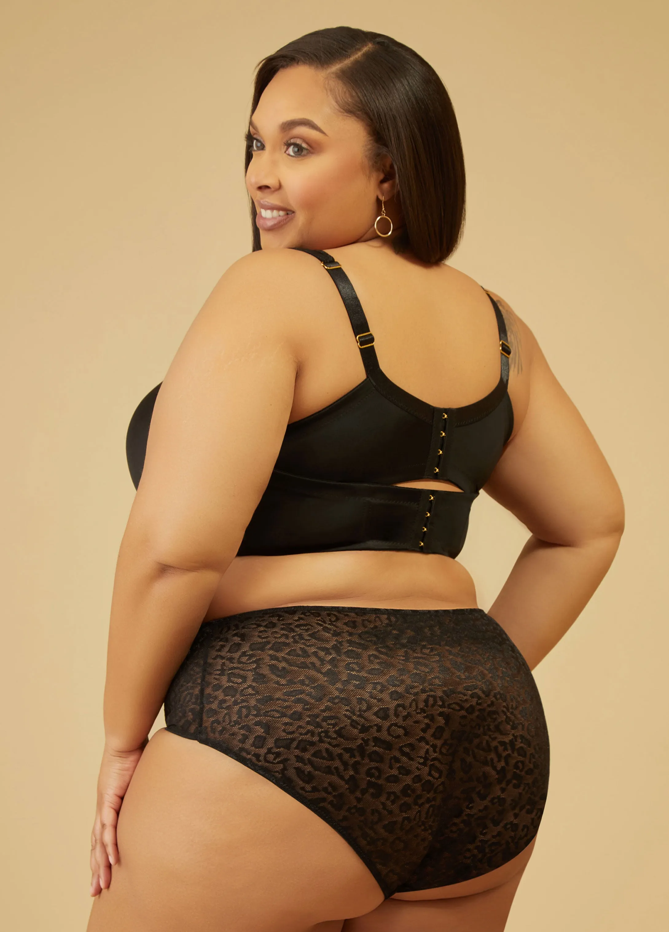 Leopard Mesh Panty sold by Ashley Stewart product image thumbnail 2