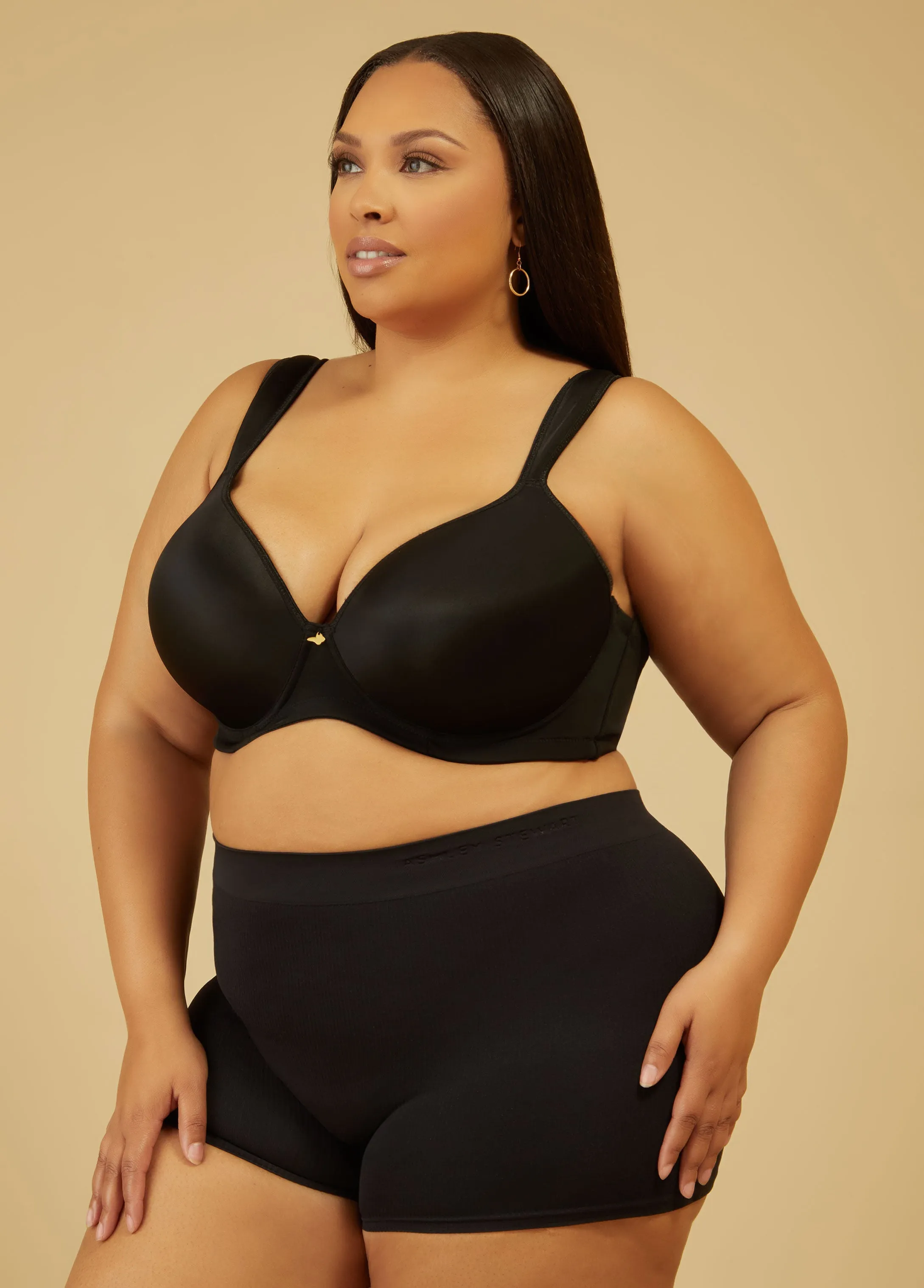 Seamless Ribbed Boyshort sold by Ashley Stewart product image thumbnail 4