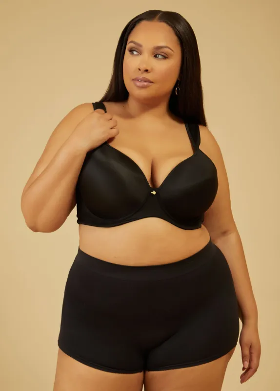 Seamless Ribbed Boyshort sold by Ashley Stewart