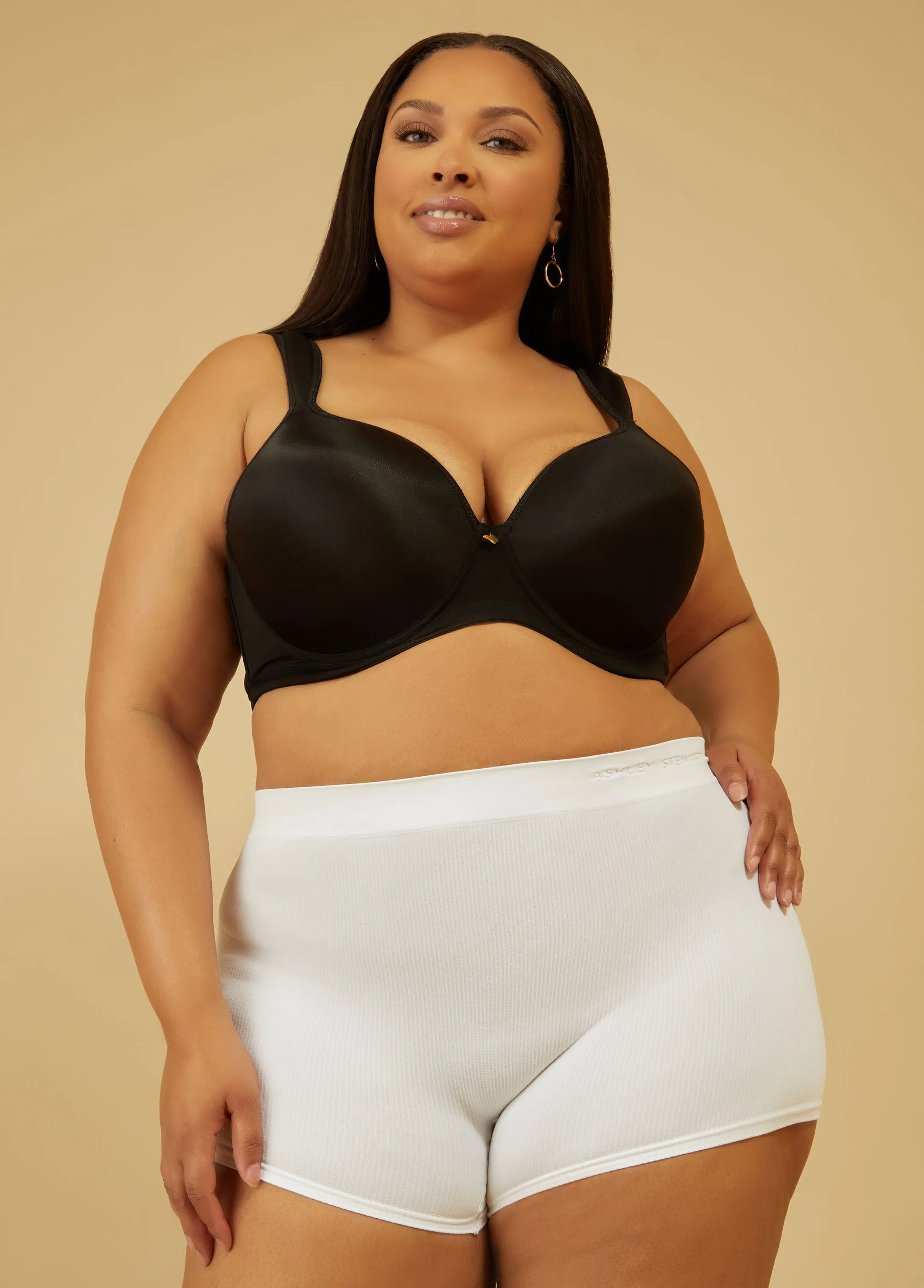 Seamless Ribbed Boyshort sold by Ashley Stewart product image thumbnail 5