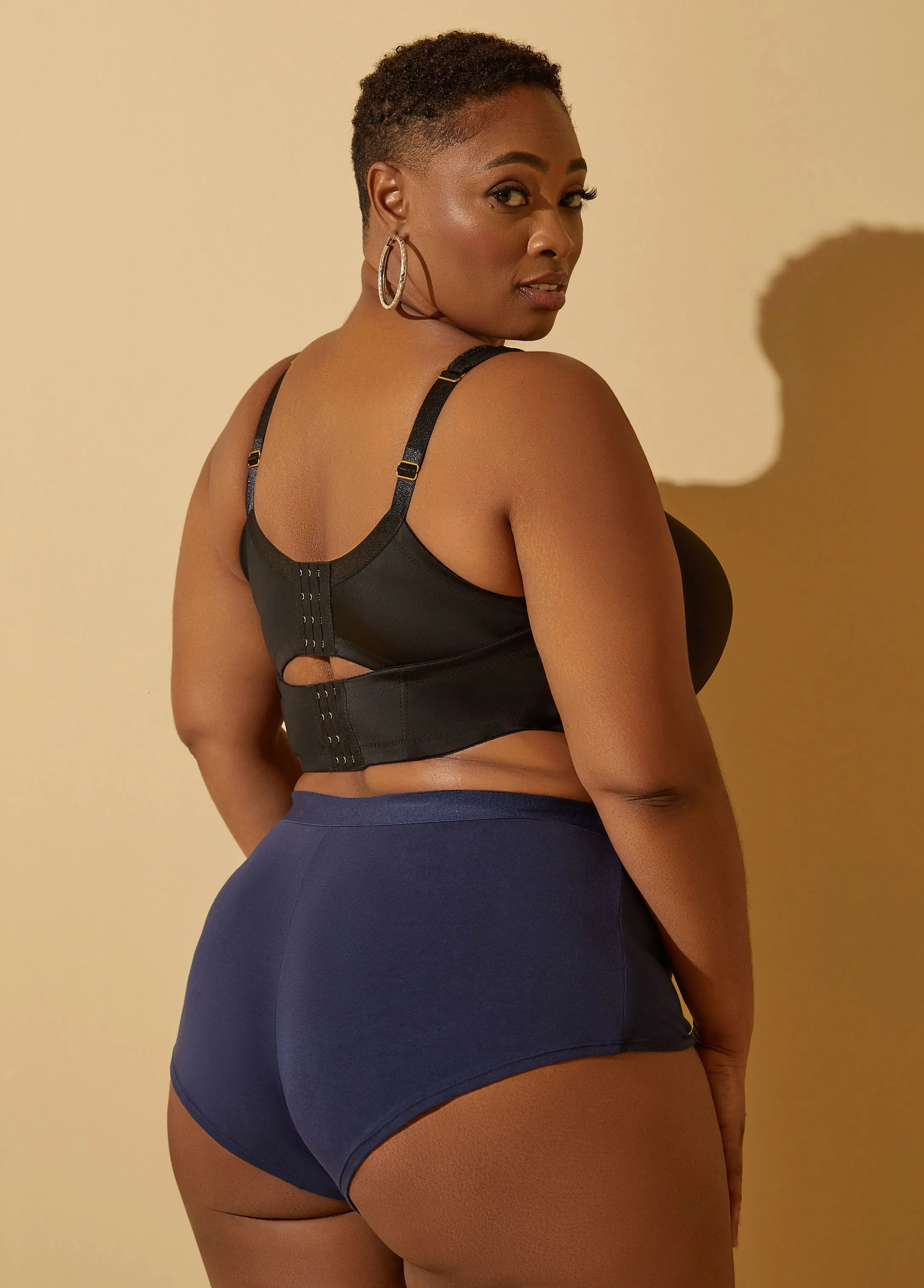 Stretch Cotton Boyshort Briefs sold by Ashley Stewart product image thumbnail 5