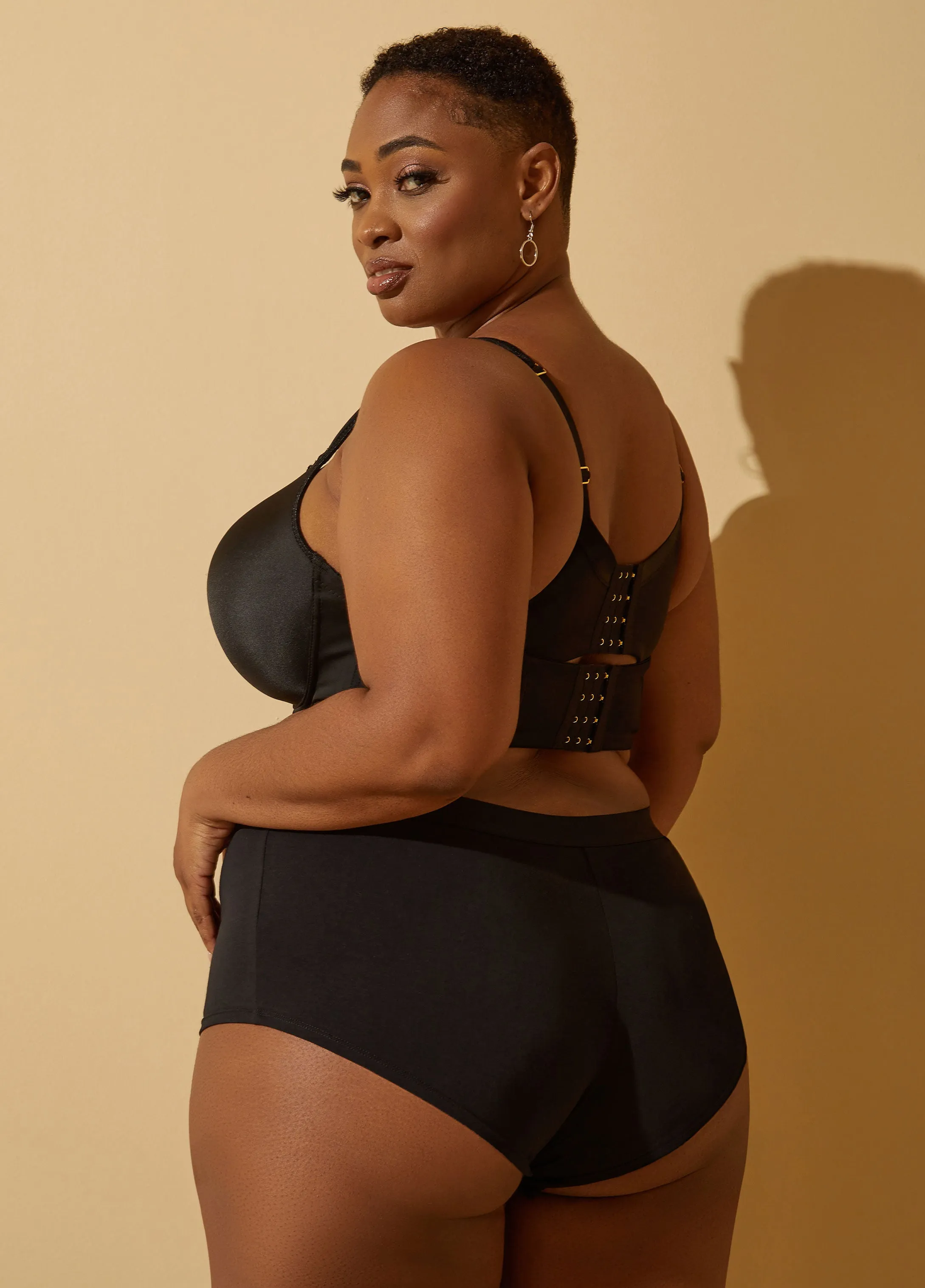 Stretch Cotton Boyshort Briefs sold by Ashley Stewart product image thumbnail 2