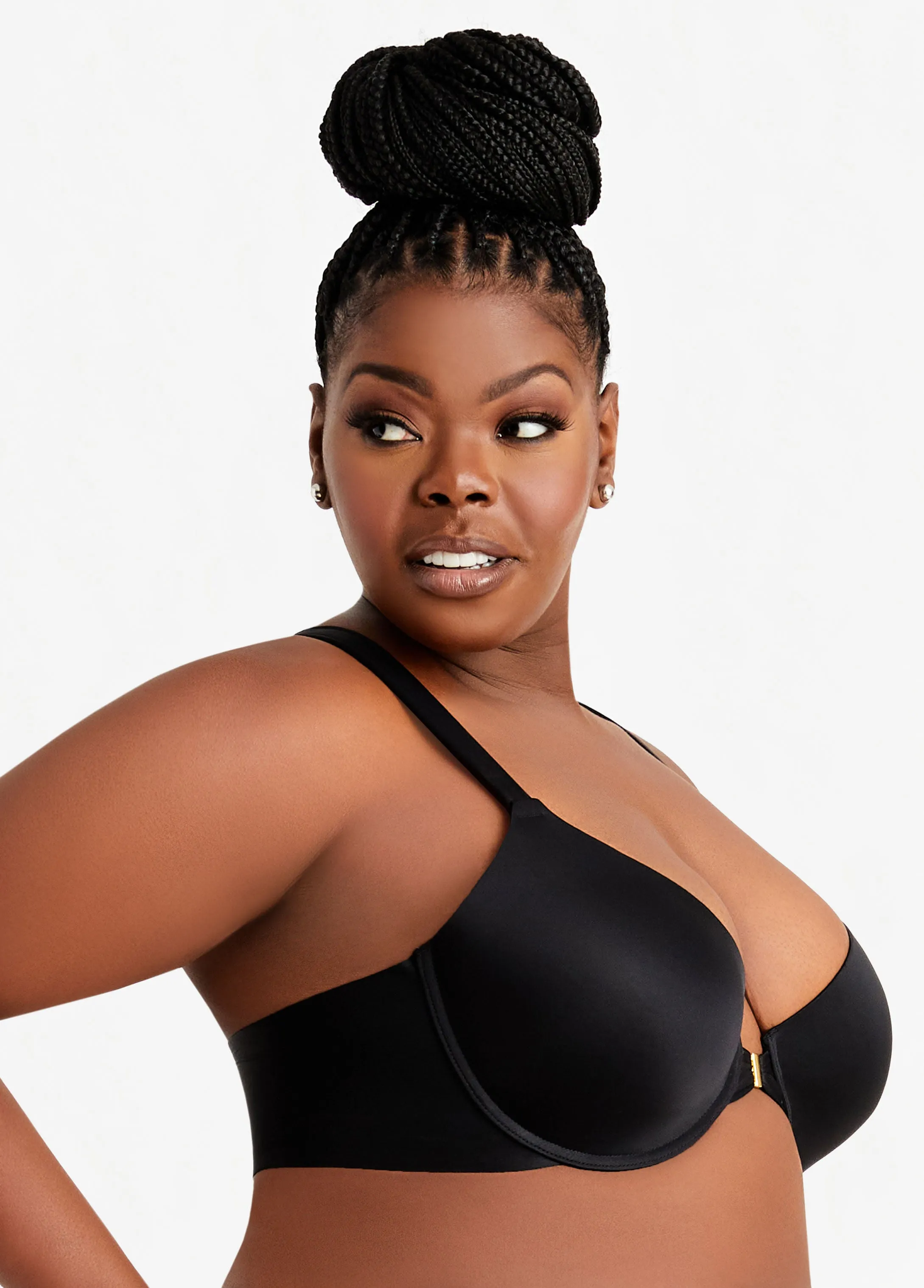 Front Close Racerback Bra sold by Ashley Stewart product image thumbnail 2