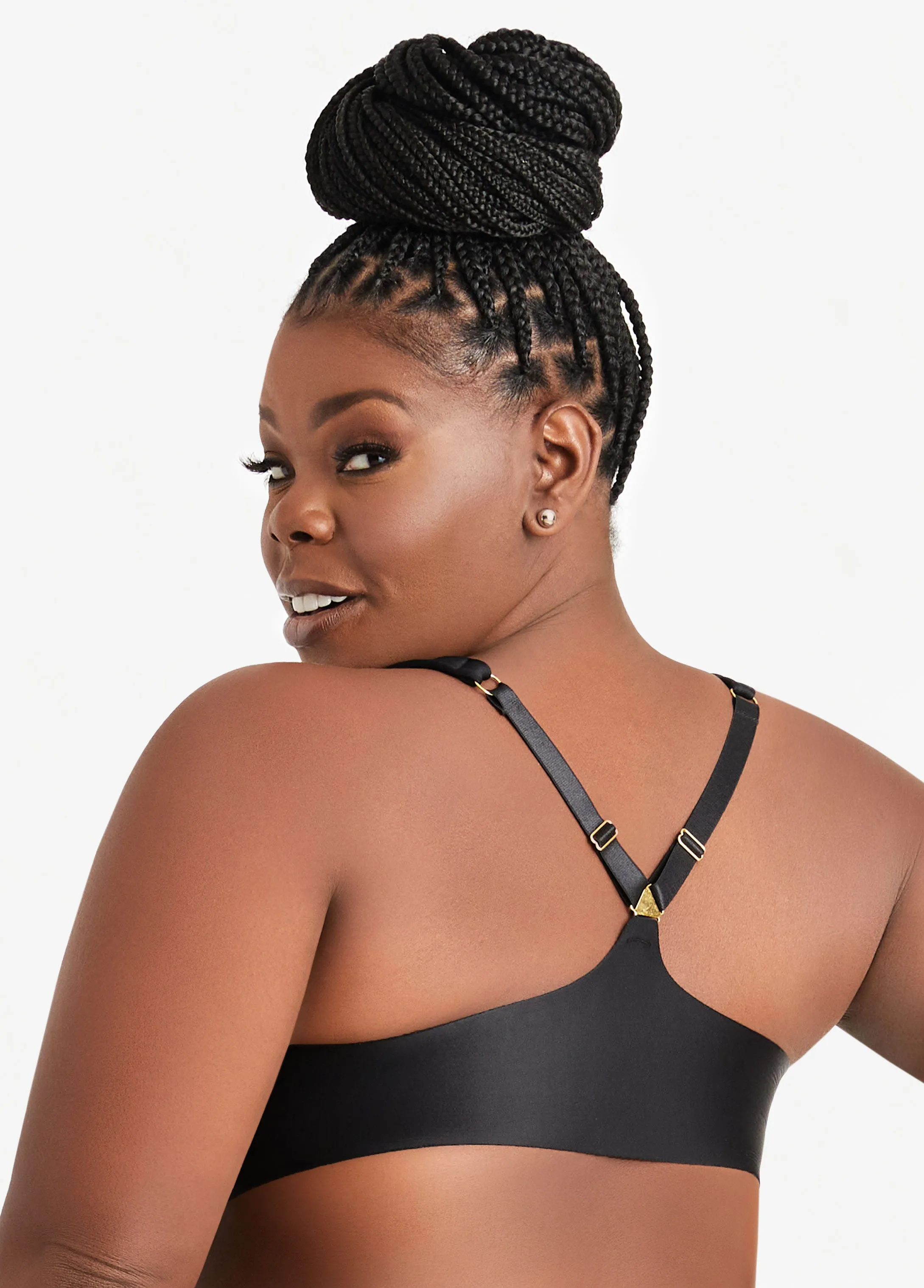 Front Close Racerback Bra sold by Ashley Stewart product image thumbnail 3