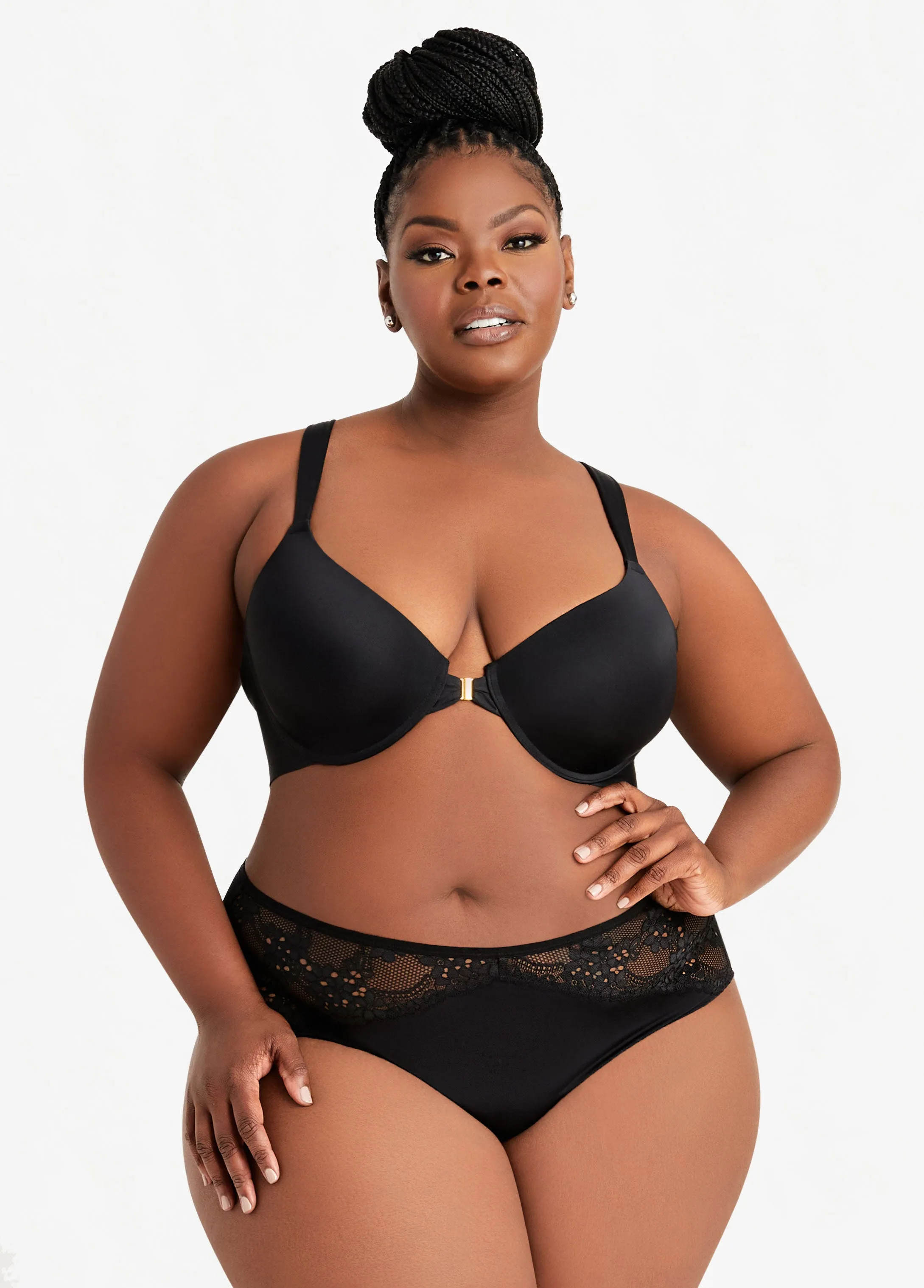 Front Close Racerback Bra sold by Ashley Stewart product image thumbnail 4