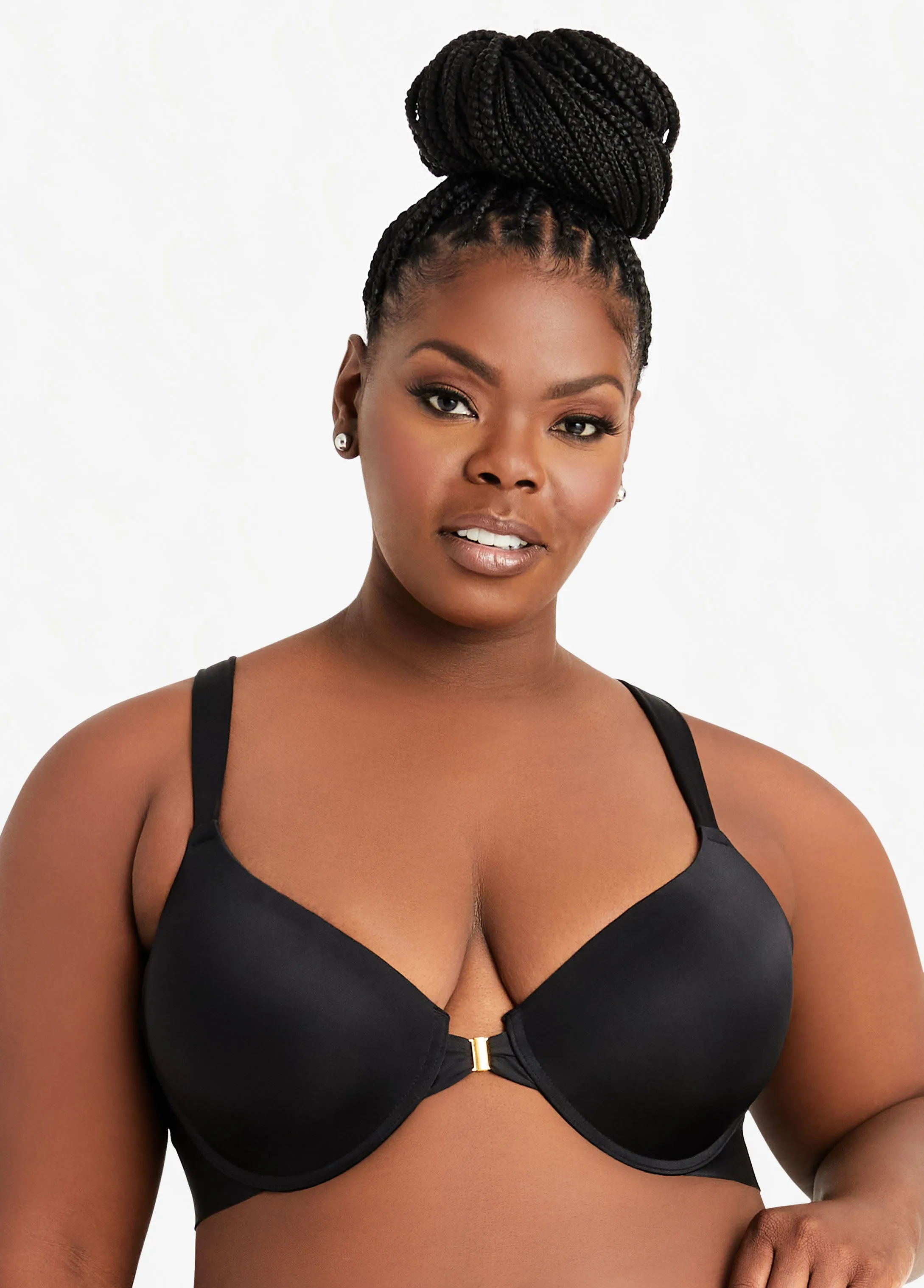 Front Close Racerback Bra sold by Ashley Stewart