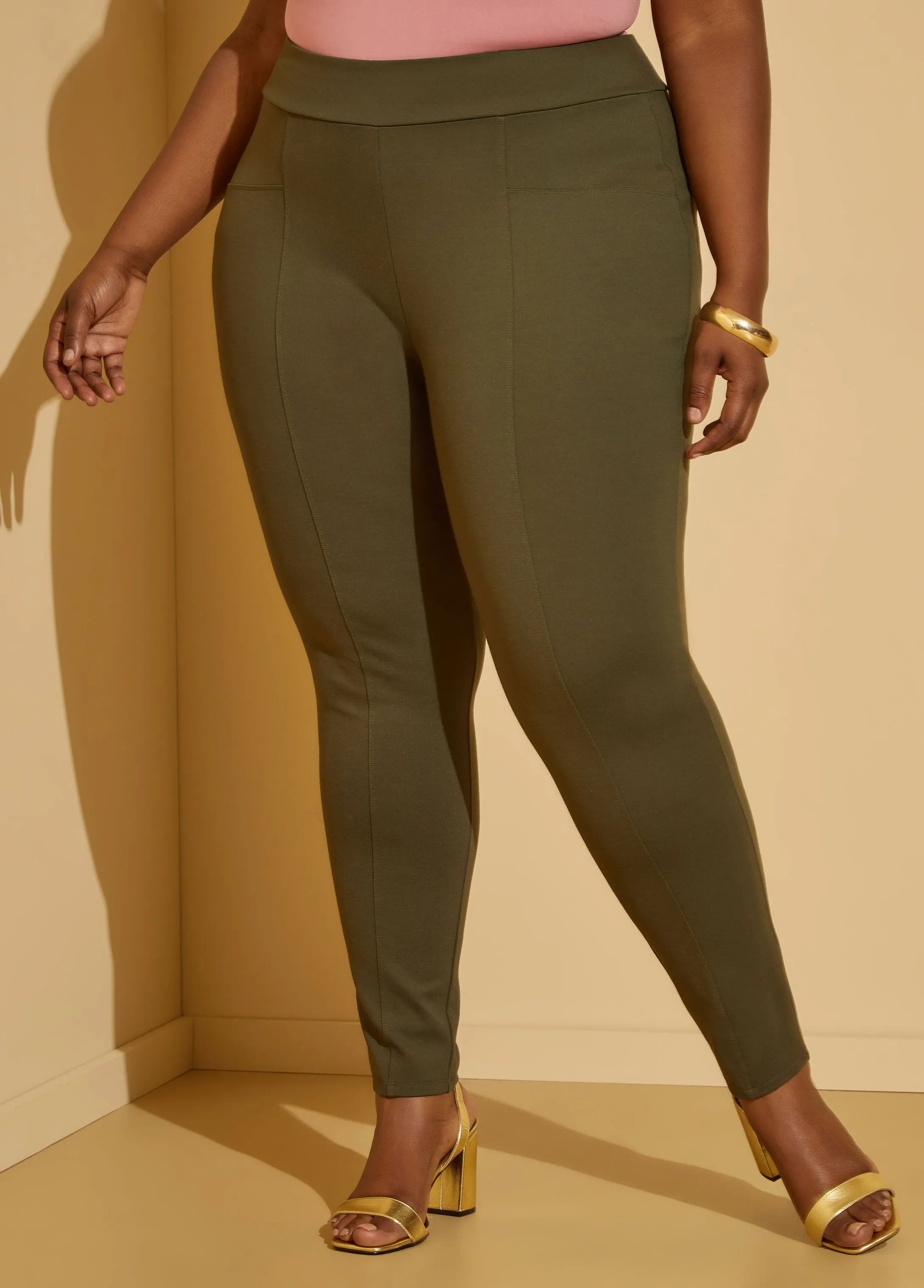 Seamed Ponte Legging sold by Ashley Stewart product image thumbnail 5