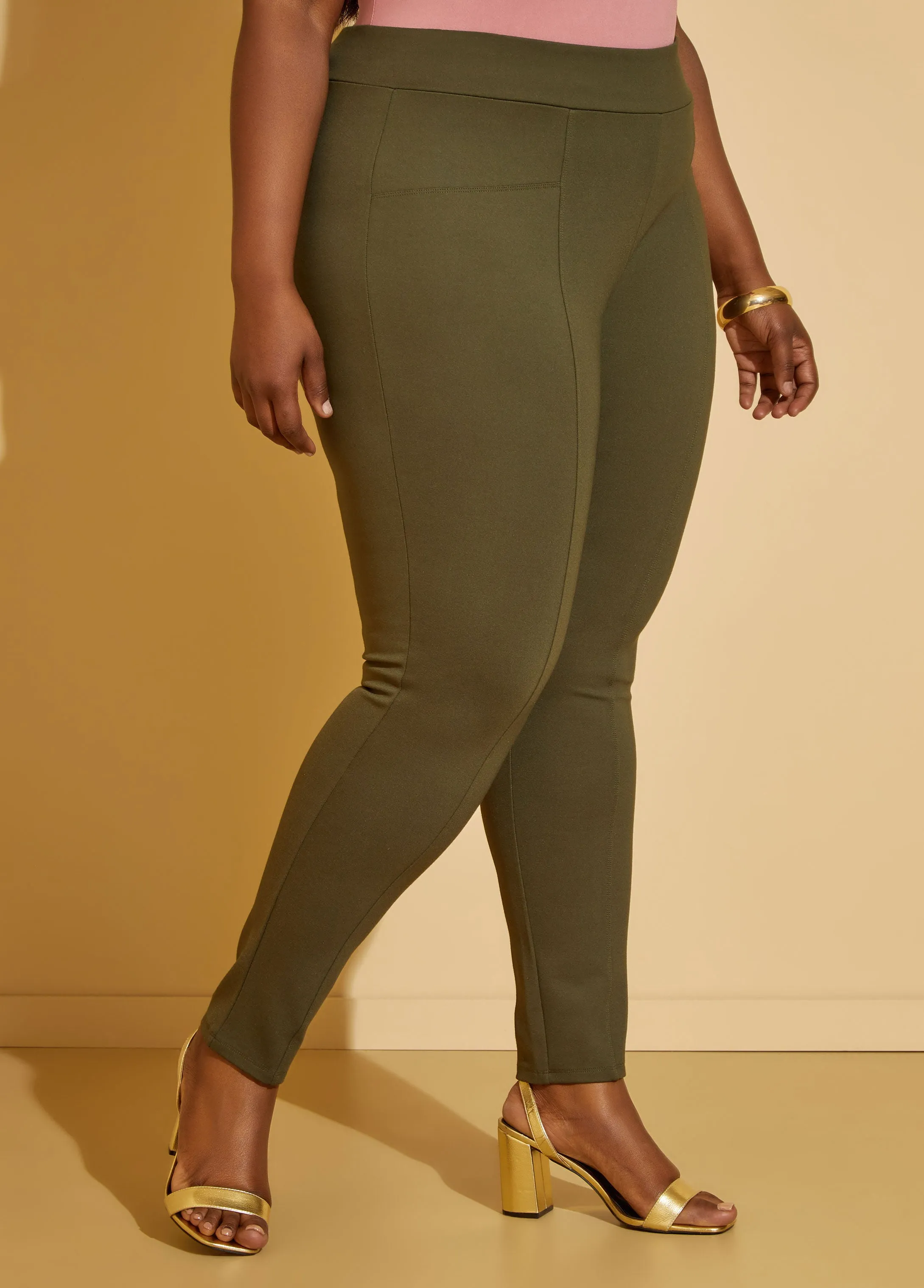 Seamed Ponte Legging sold by Ashley Stewart product image thumbnail 3