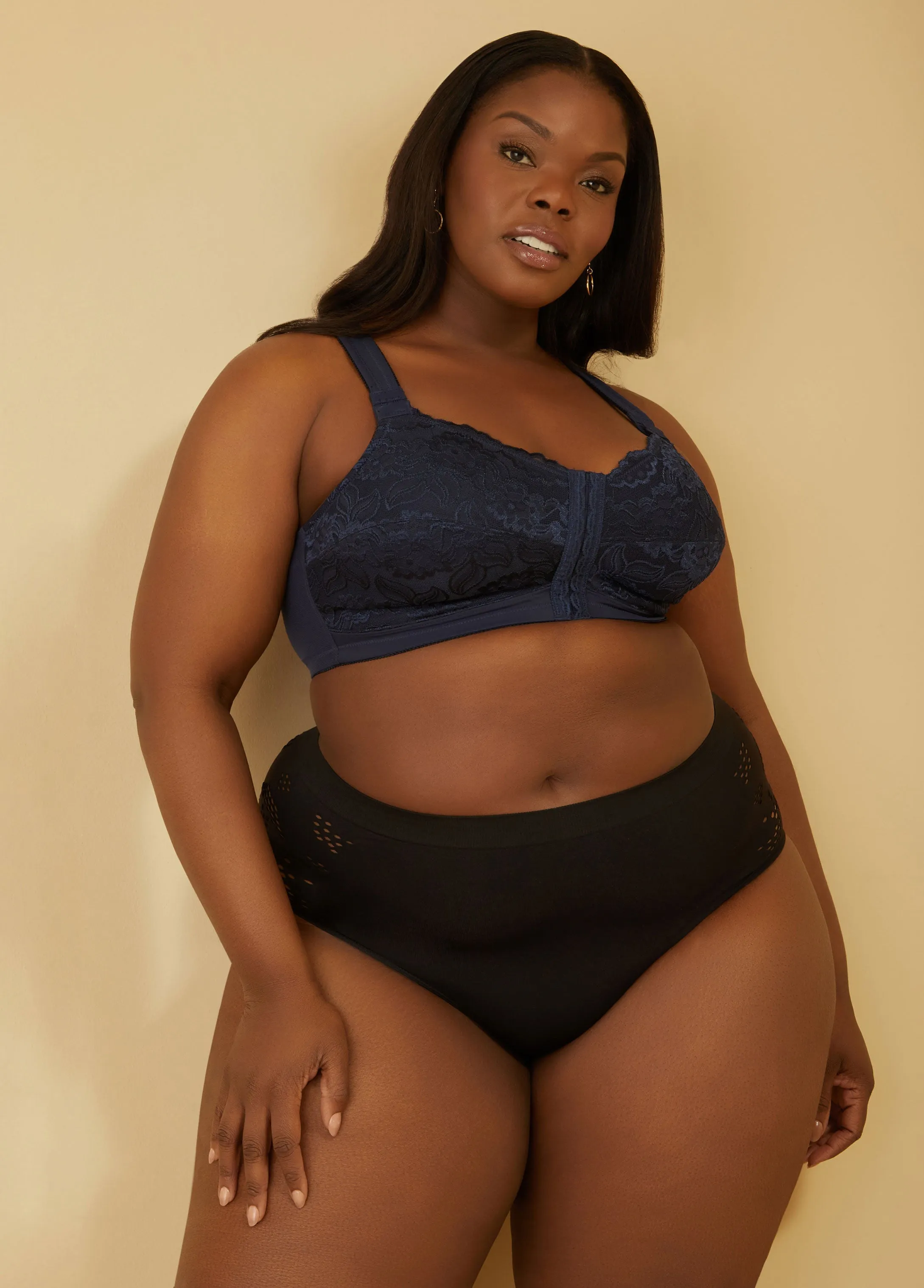 Wireless Front Close Posture Bra sold by Ashley Stewart product image thumbnail 5