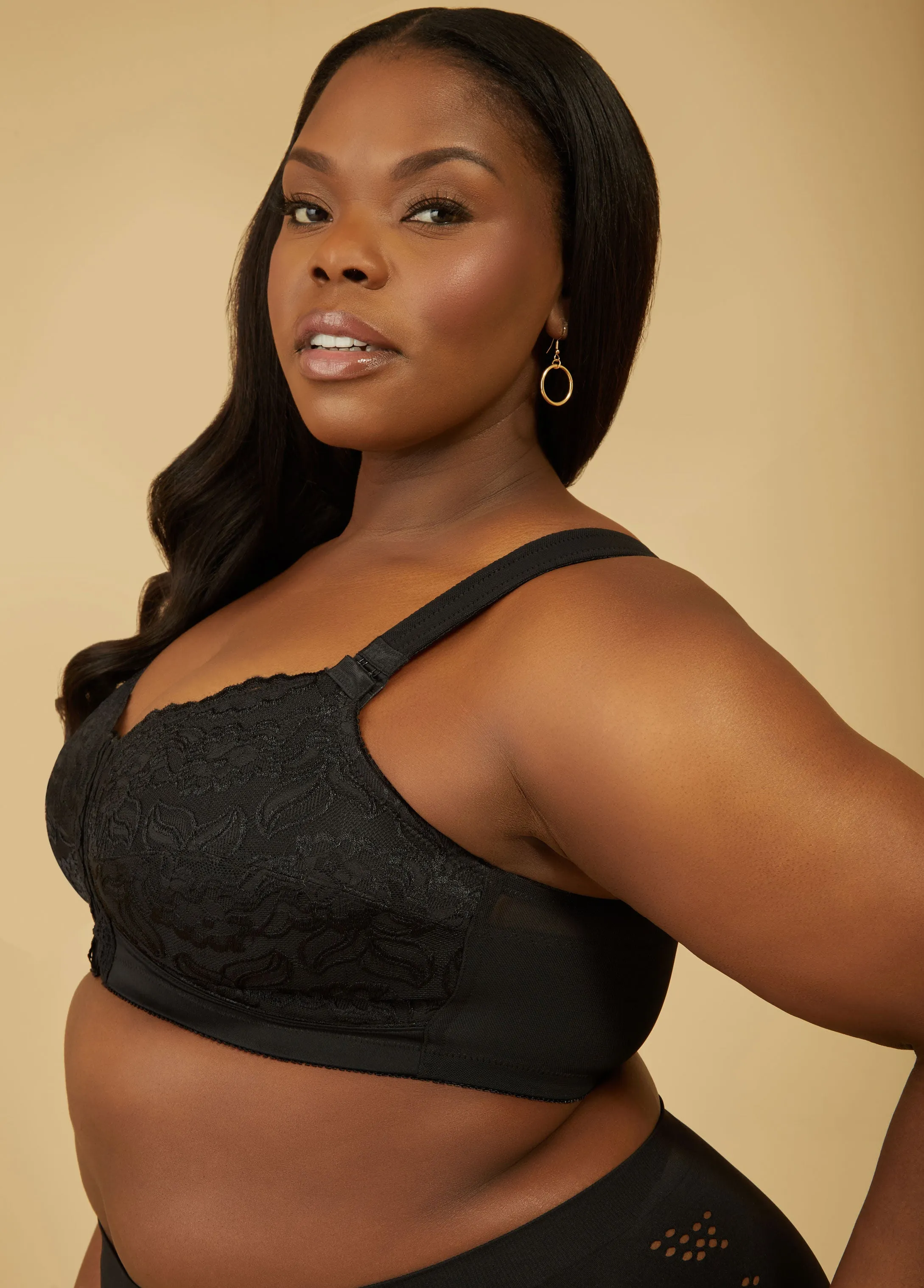 Wireless Front Close Posture Bra sold by Ashley Stewart product image thumbnail 4