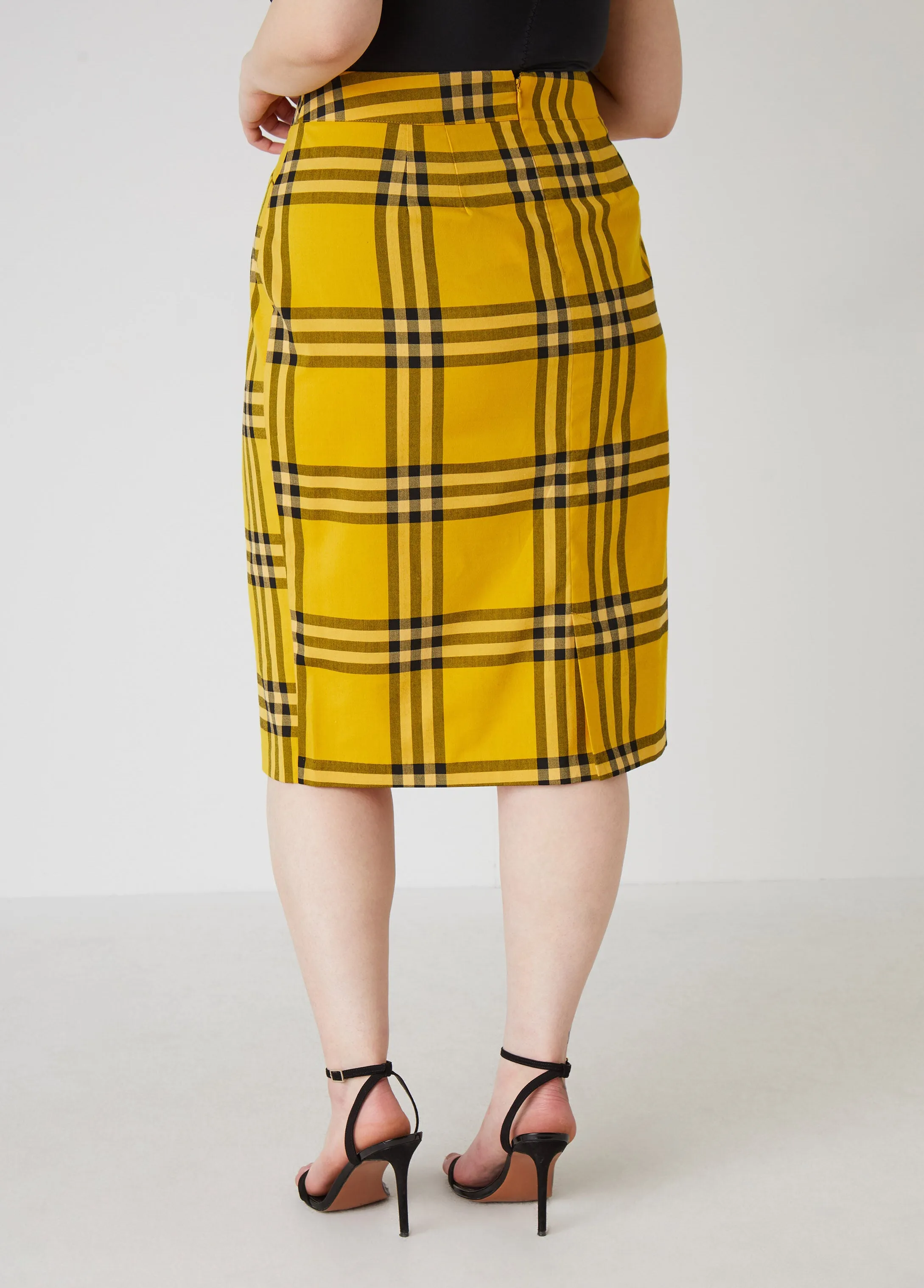 Plaid Pencil Skirt sold by Ashley Stewart product image thumbnail 2