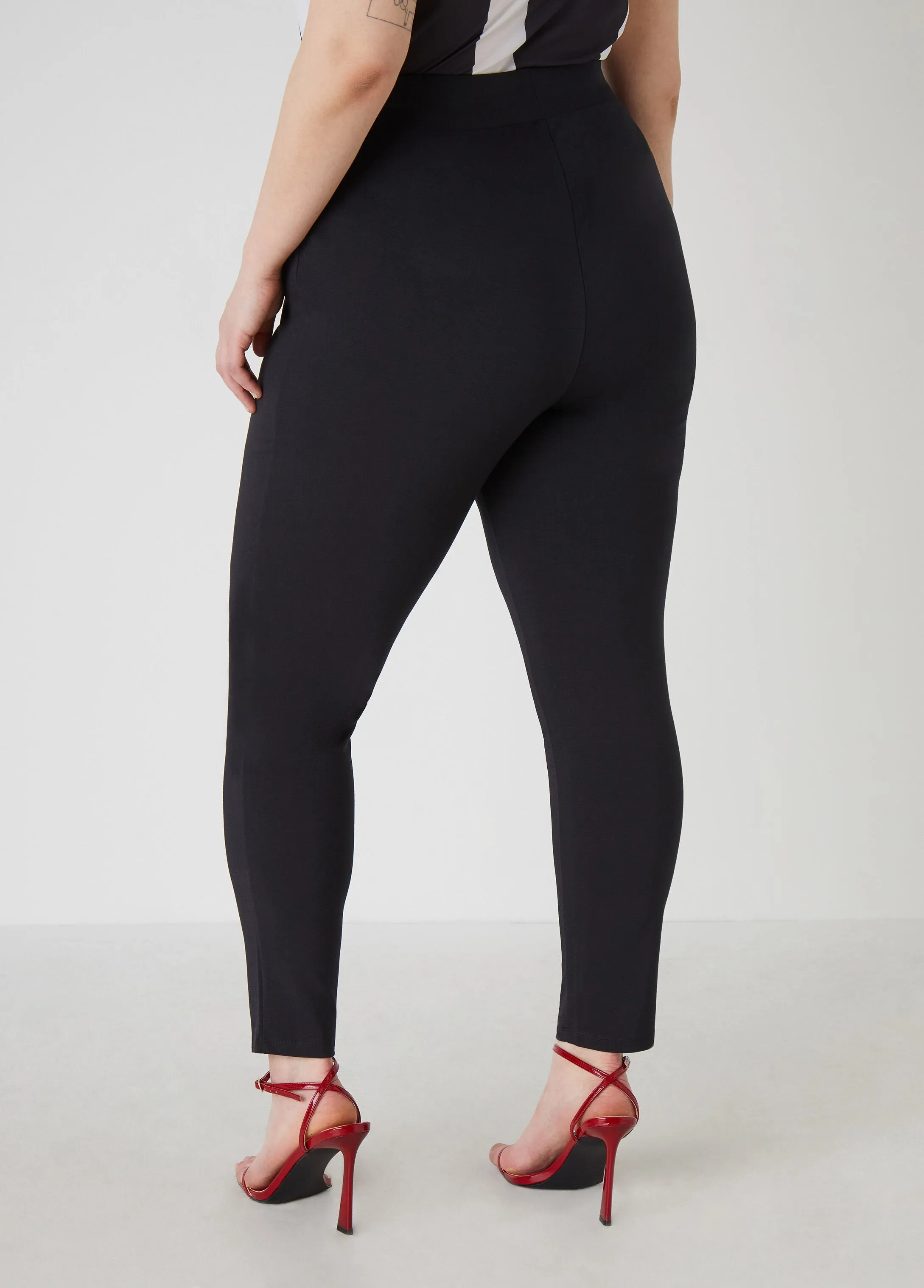 Ponte Pull On Leggings sold by Ashley Stewart product image thumbnail 2