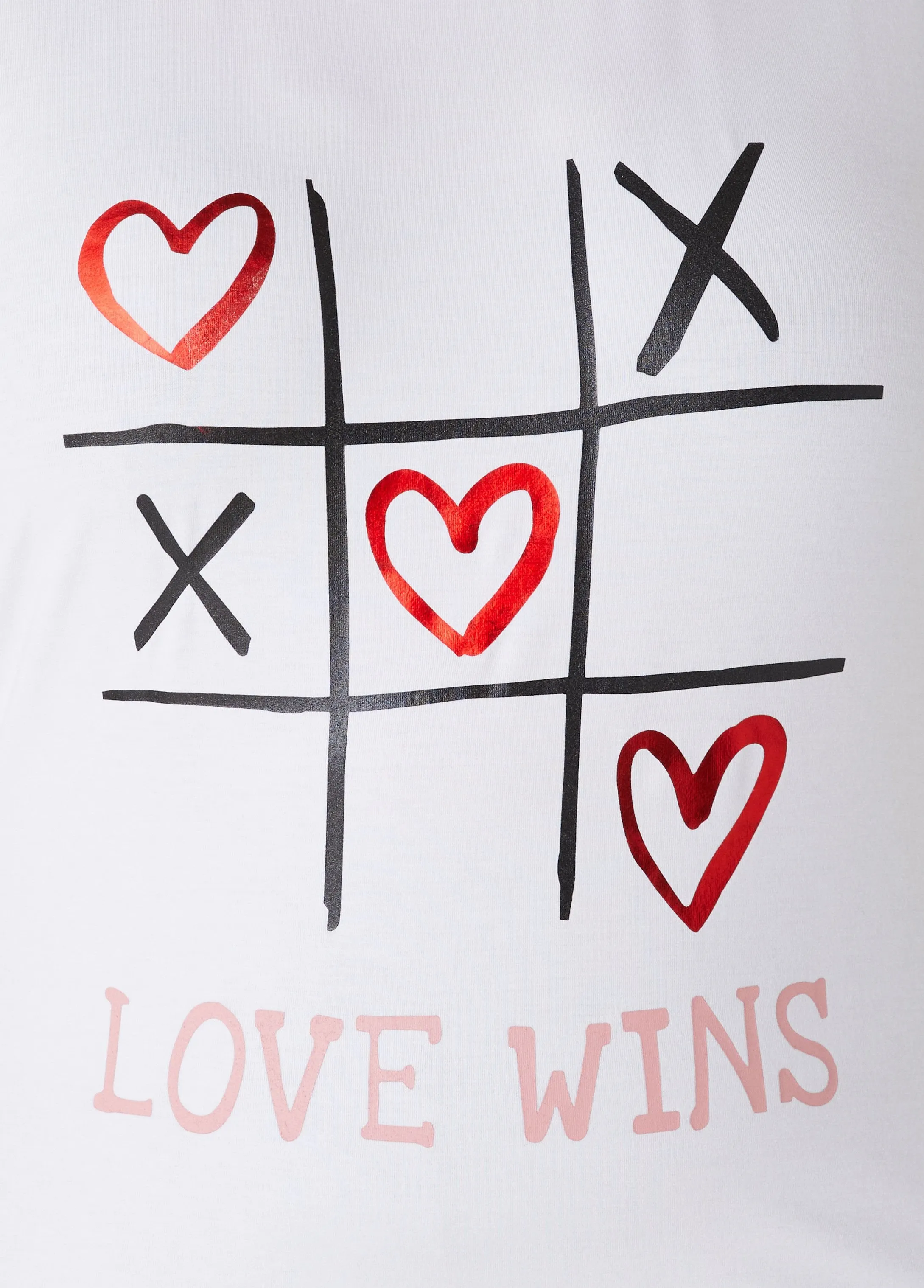 Love Wins Paneled Graphic Tee sold by Ashley Stewart product image thumbnail 4