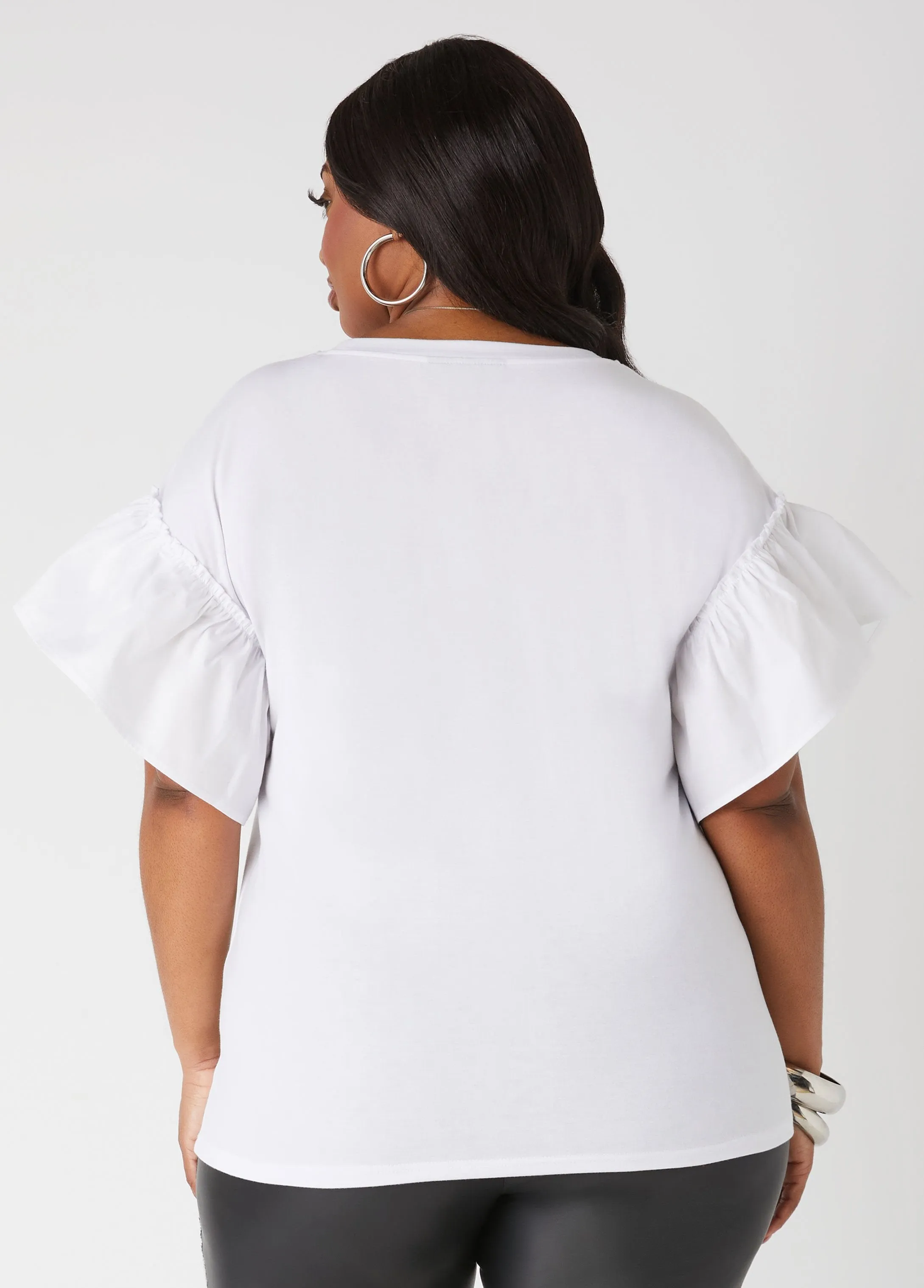 Love Wins Paneled Graphic Tee sold by Ashley Stewart product image thumbnail 2