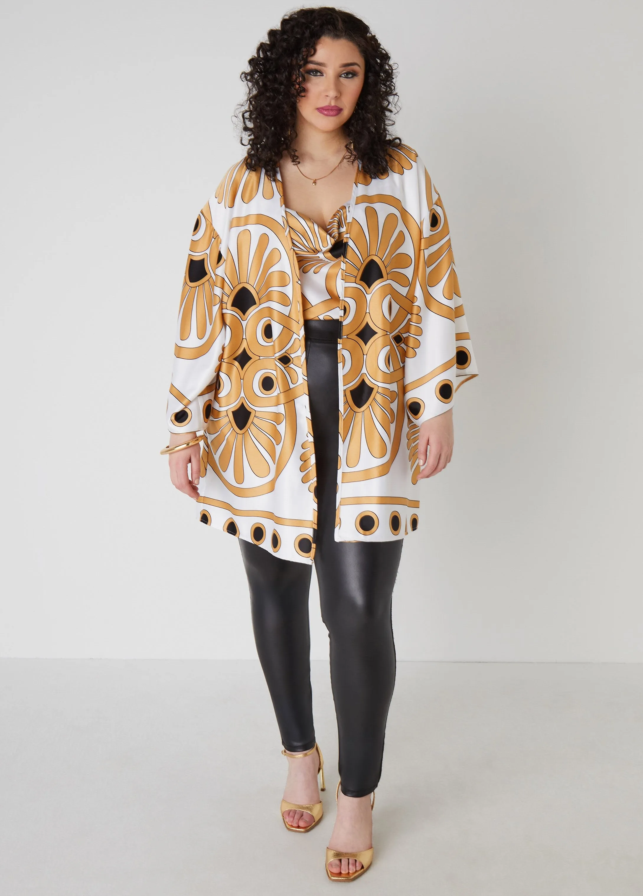Art Print Kimono sold by Ashley Stewart product image thumbnail 3