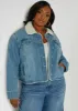 Faux Shearling Lined Denim Jacket sold by Ashley Stewart