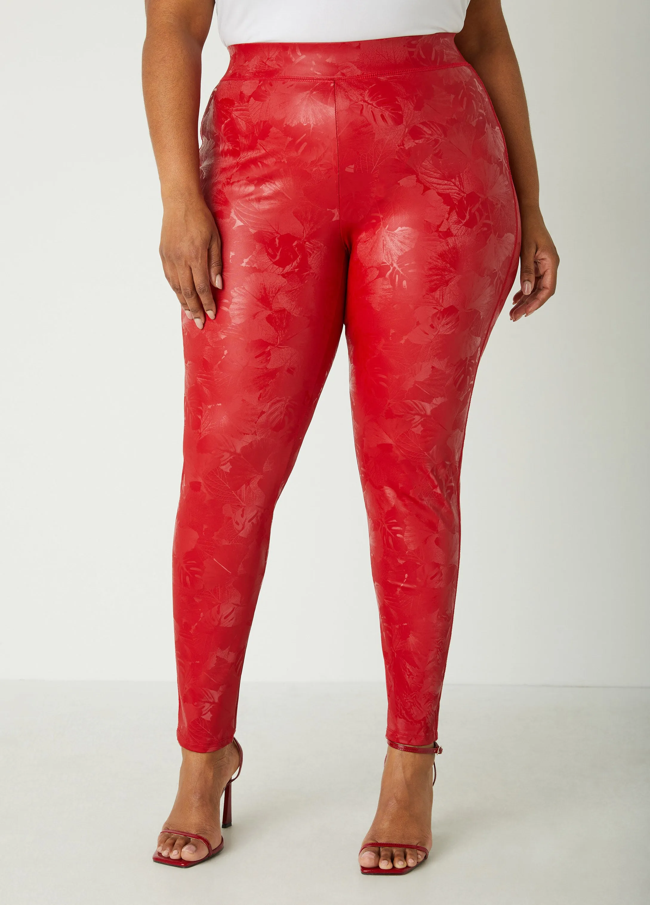 Floral Liquid Leggings sold by Ashley Stewart product image thumbnail 4