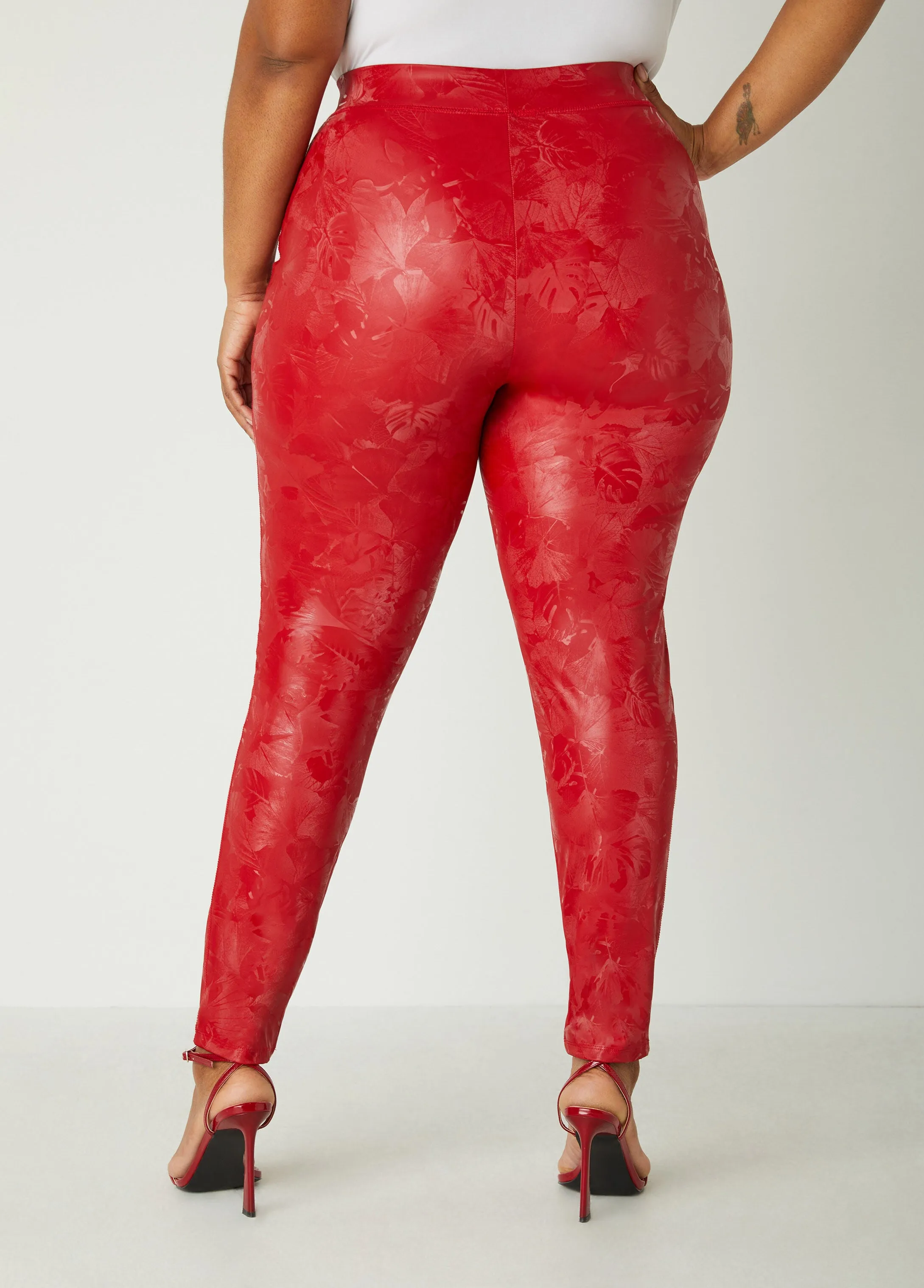 Floral Liquid Leggings sold by Ashley Stewart product image thumbnail 5