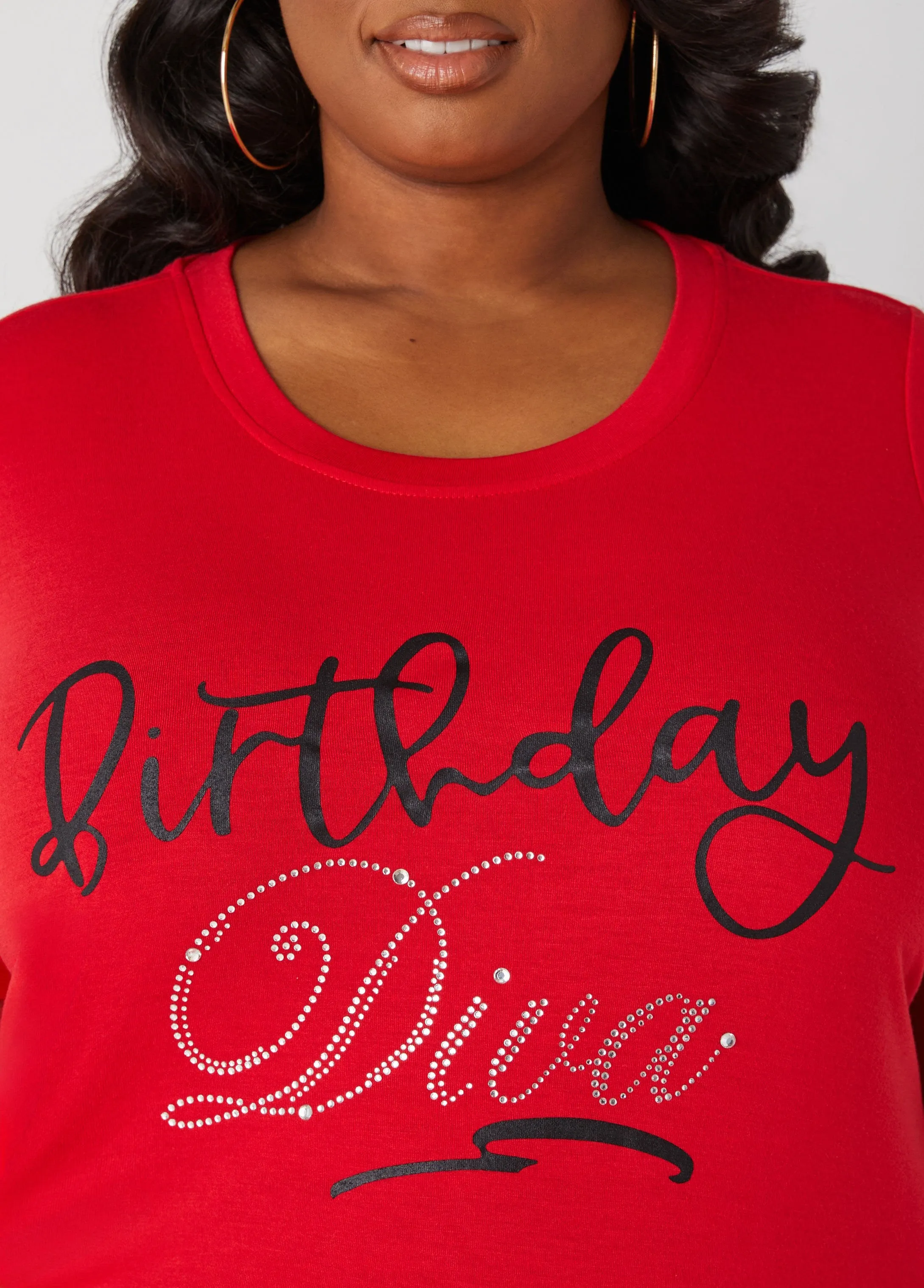 Birthday Diva Graphic Tee sold by Ashley Stewart product image thumbnail 4